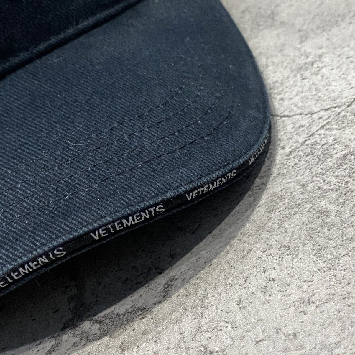 Vetements Vetements Black Securite Cap Size ONE SIZE - 4 Thumbnail