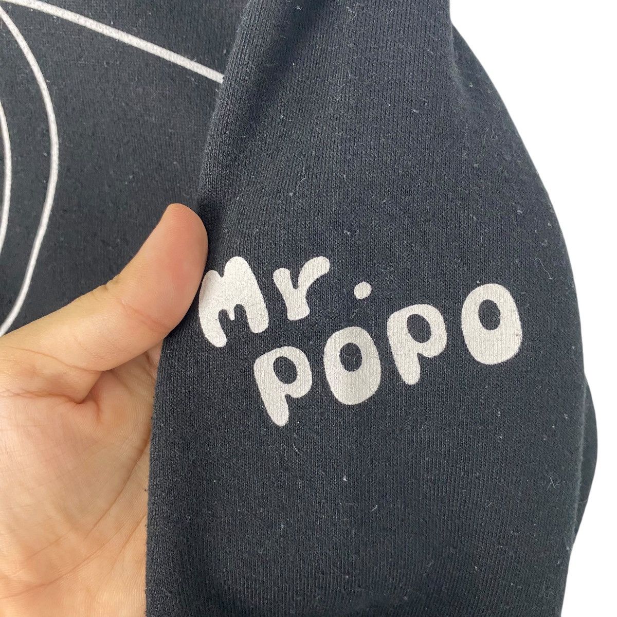 Vintage Vintage Mr Popo Sweatshirt Crewneck All Print Black Size M Size M / US 6-8 / IT 42-44 - 5 Thumbnail