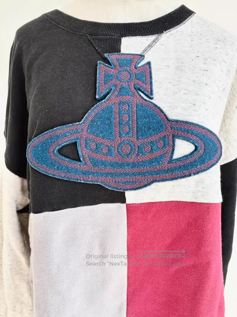 Vivienne Westwood Vivienne Westwood Color-Blocked Saturn Logo Hoodie Size ONE SIZE - 6 Thumbnail