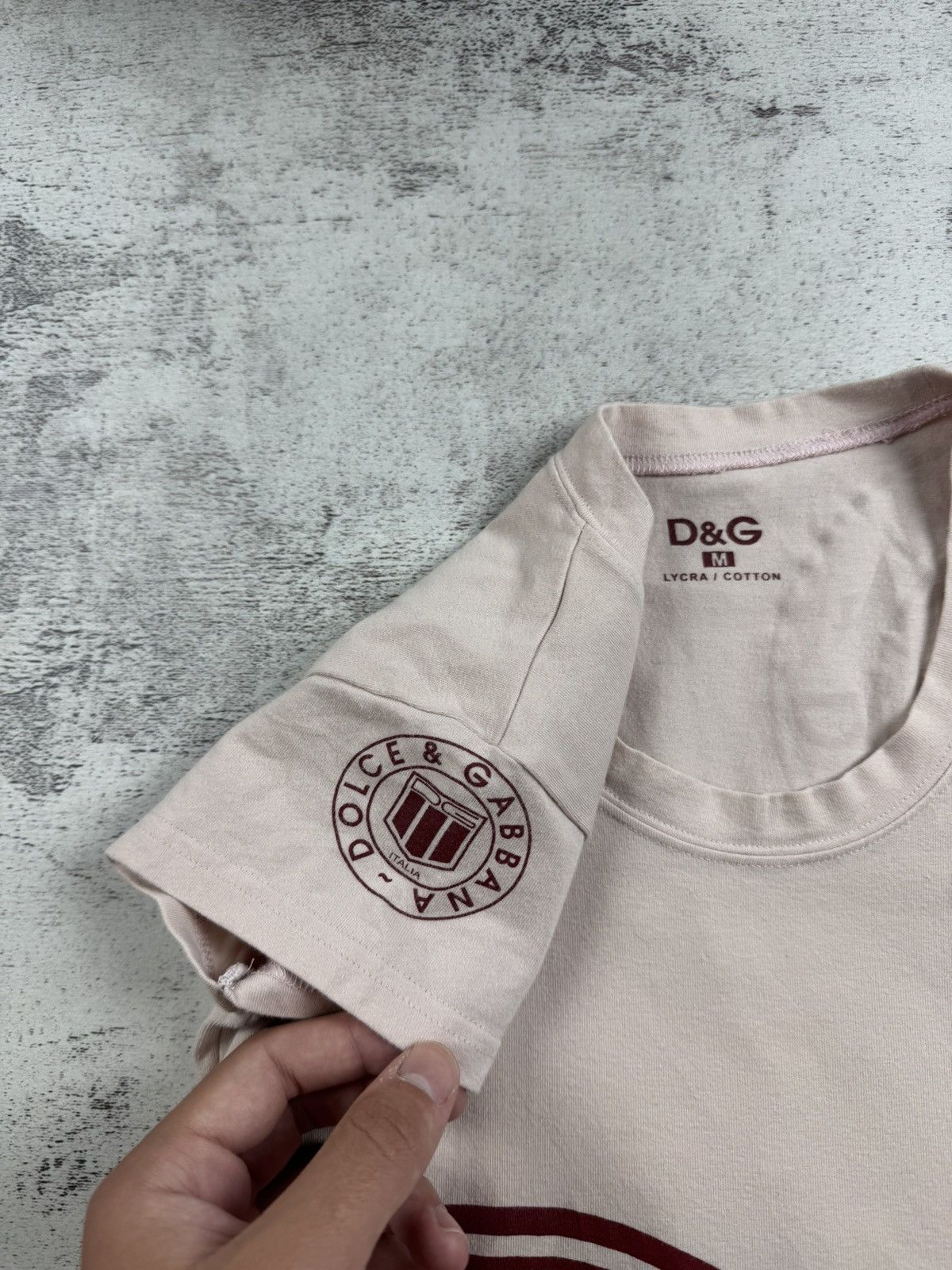 Dolce & Gabbana Dolce & Gabbana Slim Cotton Lycra Vintage Y2K Logo Jersey Women’s T Shirt Top Size M / US 6-8 / IT 42-44 - 8 Thumbnail