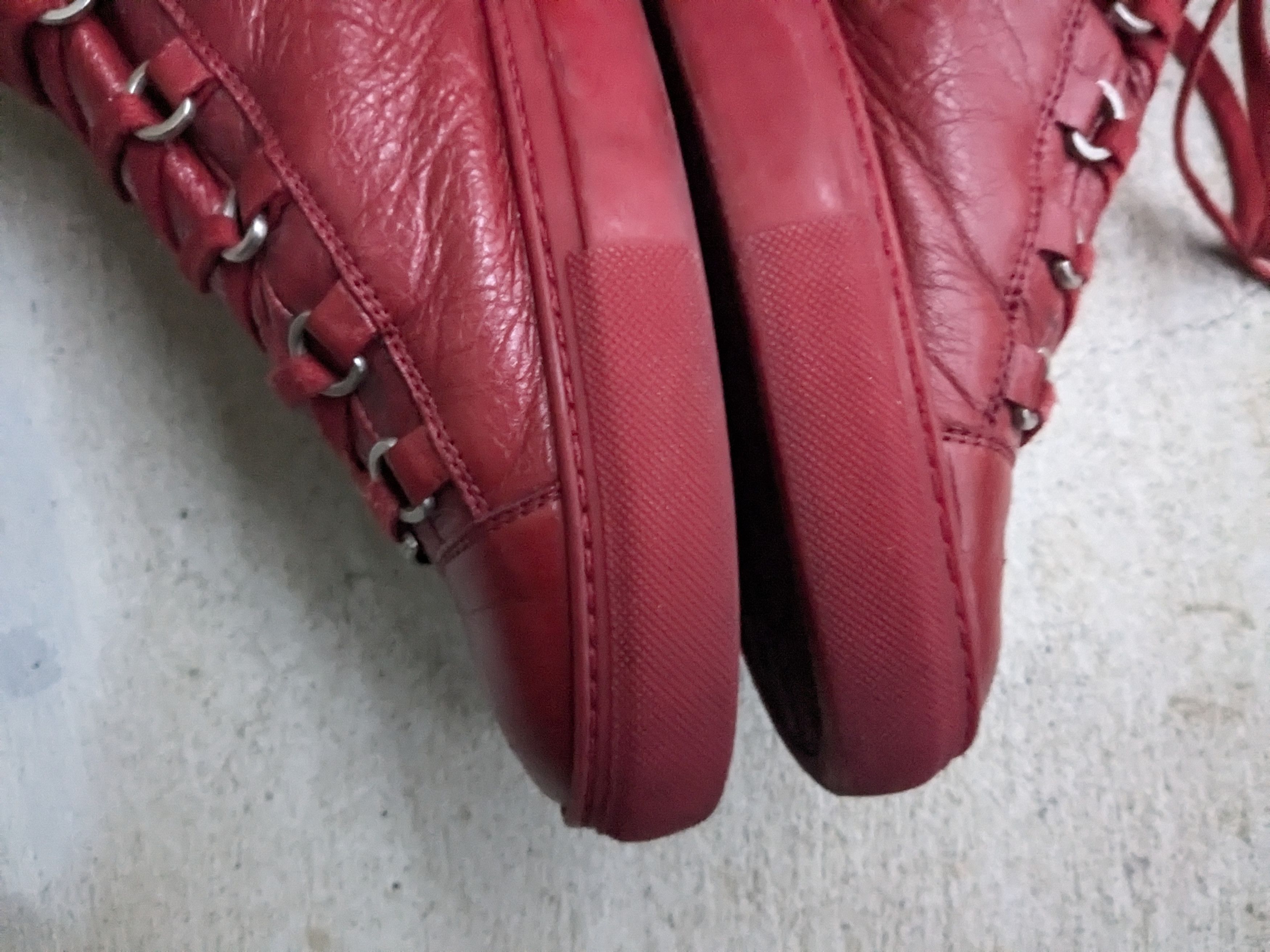 Balenciaga Balenciaga Arena Red 11 Leather High Tops Size US 11 / EU 44 - 9 Thumbnail