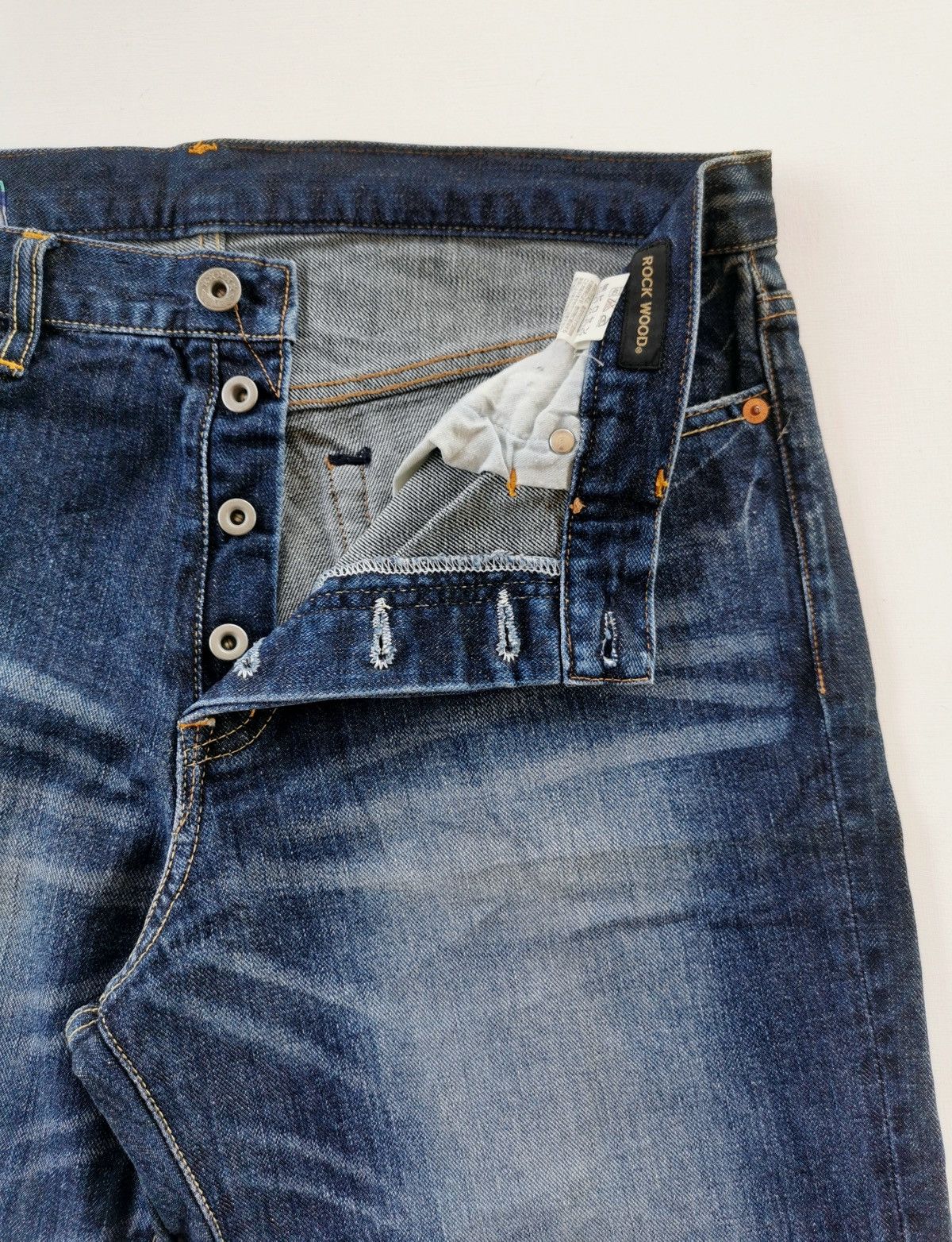 Kapital Rock Wood Japan Koi Reworked Distressed Denim Jeans Size US 34 / EU 50 - 6 Thumbnail