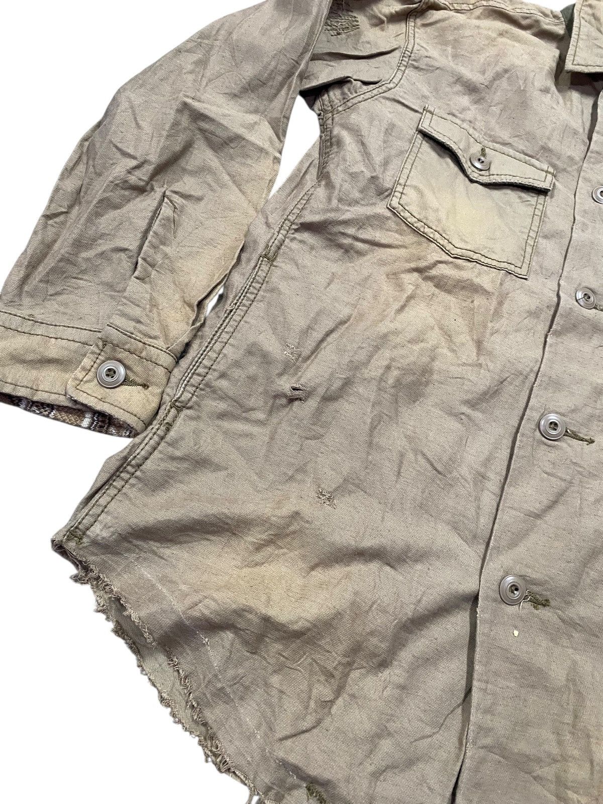 GOA G.O.A Archive Military Field Shirt Jacket Distressed Vintage Size US L / EU 52-54 / 3 - 2 Thumbnail