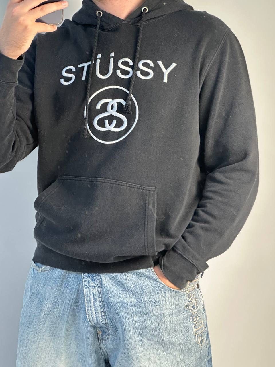 Stussy 🔥00s Vintage Stussy USA Baggy Hoodie Big logo Japanese Size US L / EU 52-54 / 3 - 3 Thumbnail