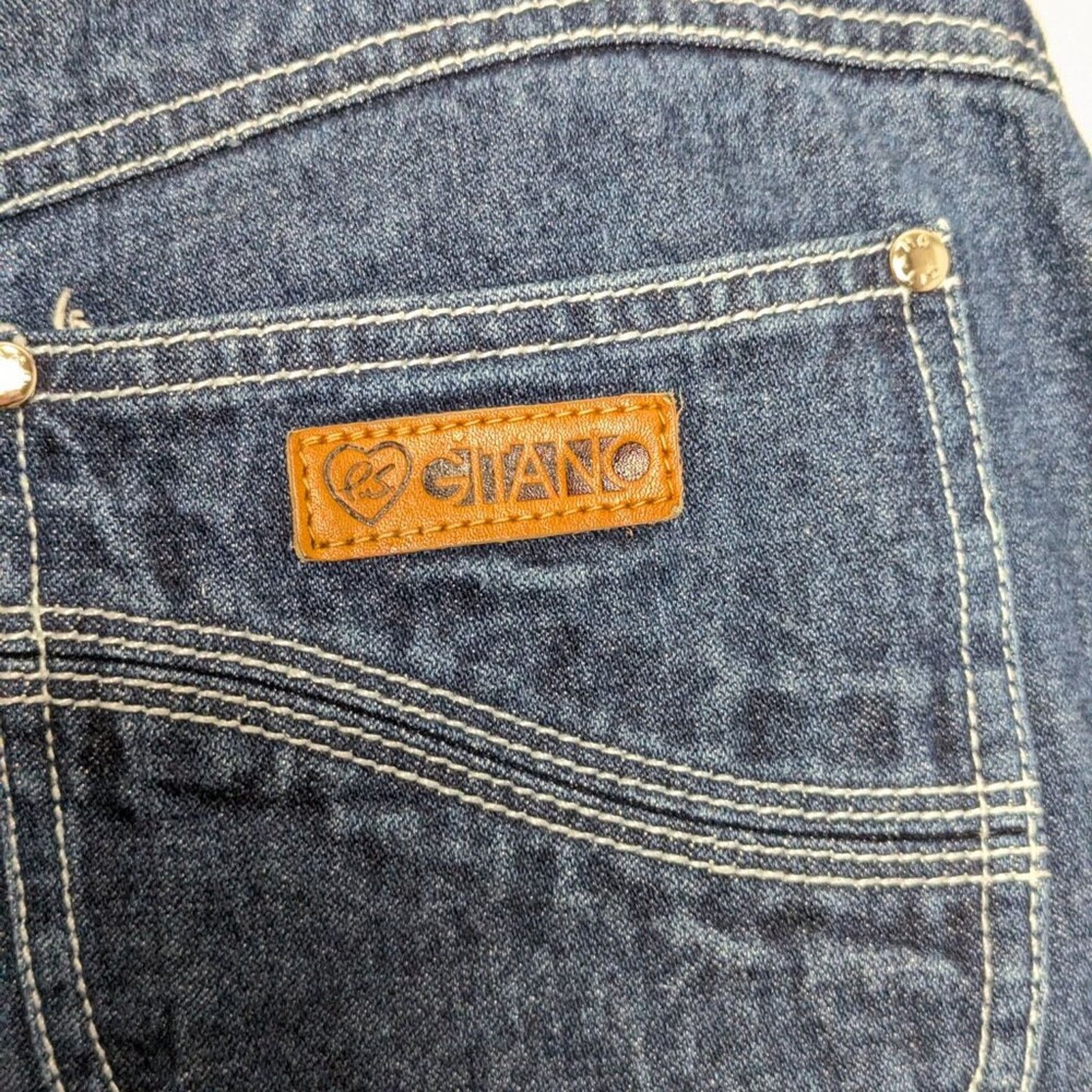 Vintage Vintage Gitano 70s High Waist Jeans White Contrast Stitching Size 32" / US 10 / IT 46 - 7 Thumbnail