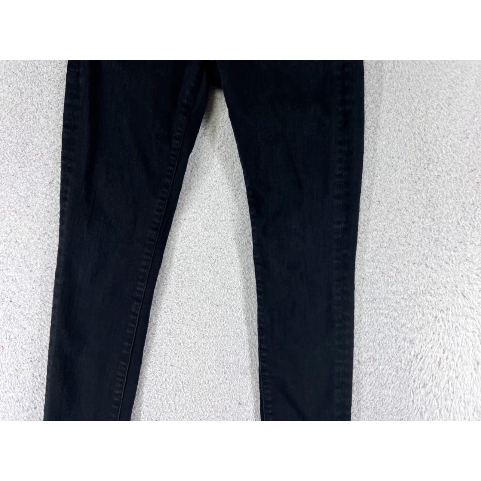 Dickies Polo Ralph Lauren Jeans Womens 24X30 Denim Black Skinny Low Rise Cotton 5-Pocket Dickies City Preppy 90s Mens Girls Size 26" / US 2 / IT 38 - 3 Thumbnail