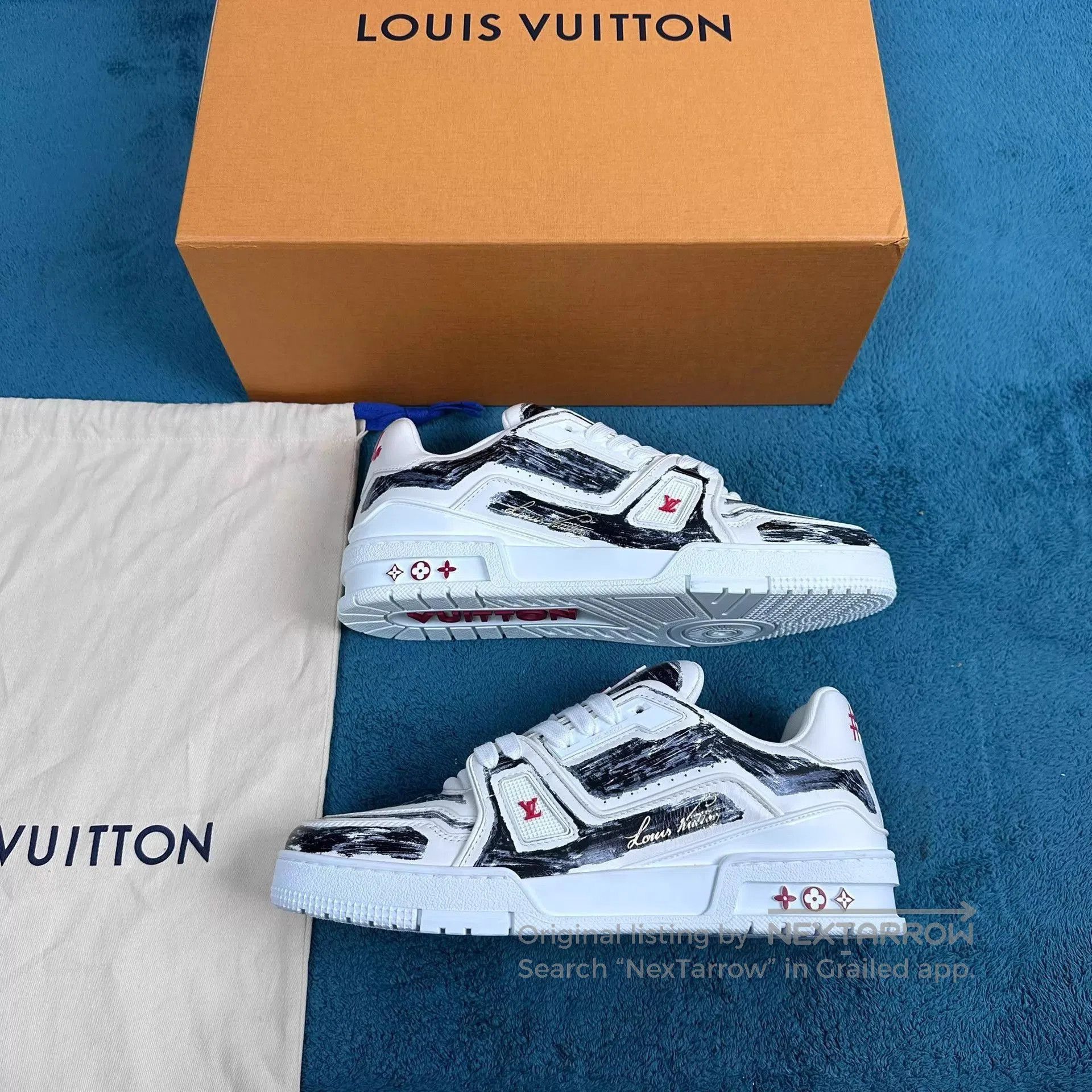 Louis Vuitton Multi-Color Low-Top Sneakers Size 8. Size US 8 / EU 41 - 2 Thumbnail