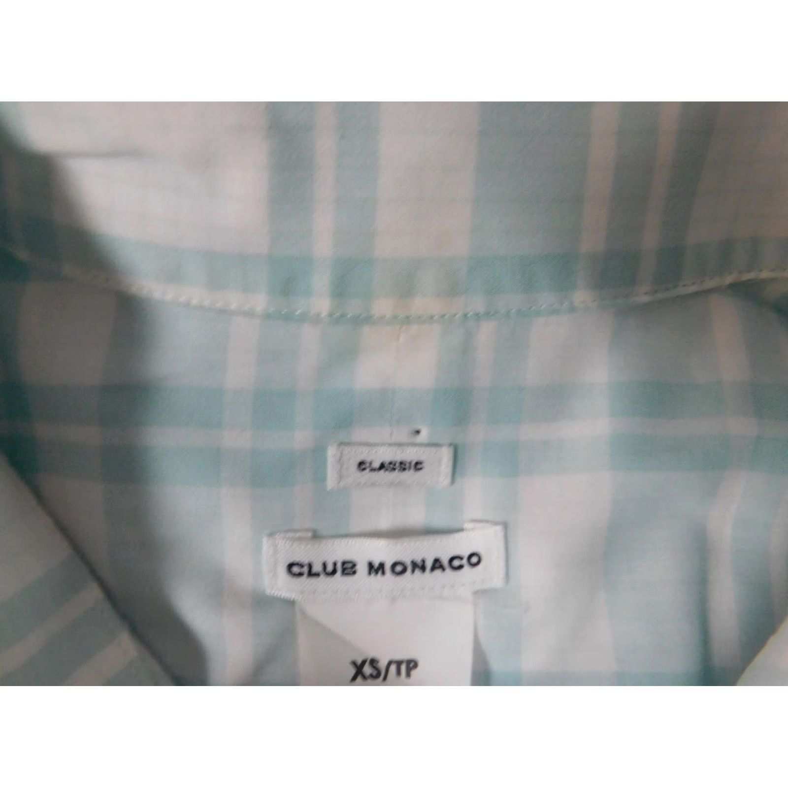 Club Monaco Club Monaco Shirt XS Blue Button-Down Men Regular Button-Up Collar Hemmed Slimming Modern 90s? Size US XS / EU 42 / 0 - 6 Thumbnail