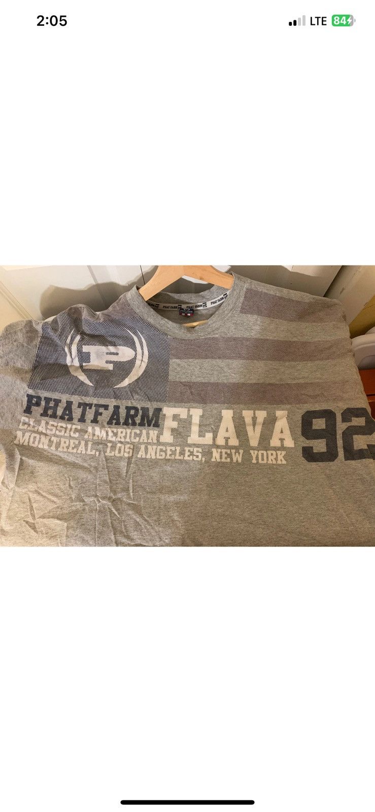 Phat Farm Phat farm mens Sz XL gray Flava 92 vintage streetwear Size US XL / EU 56 / 4 - 6 Thumbnail