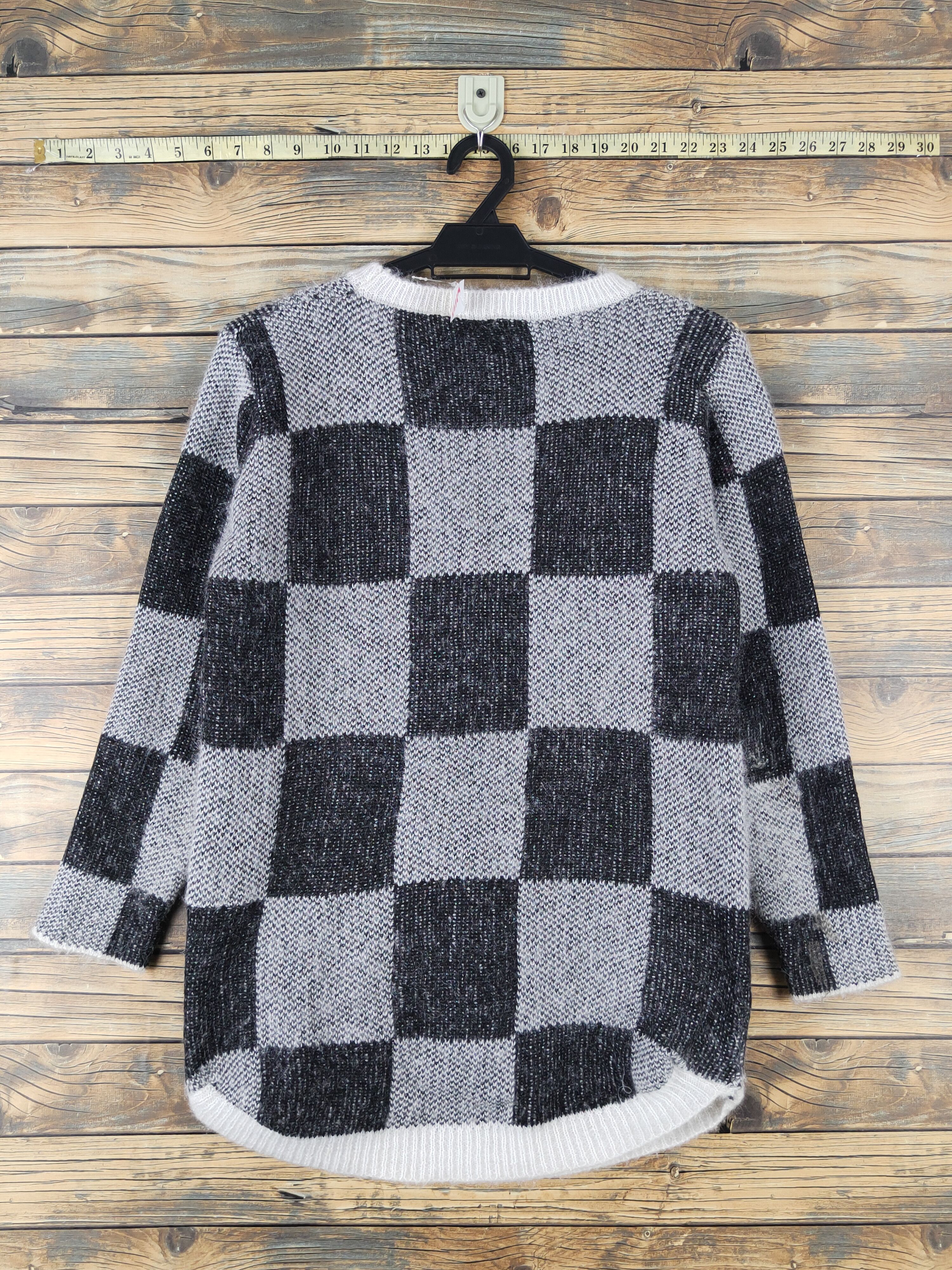 Homespun Knitwear Japanese Brand Black White Knitwear Sweatshirts #W1643 Size M / US 6-8 / IT 42-44 - 7 Thumbnail