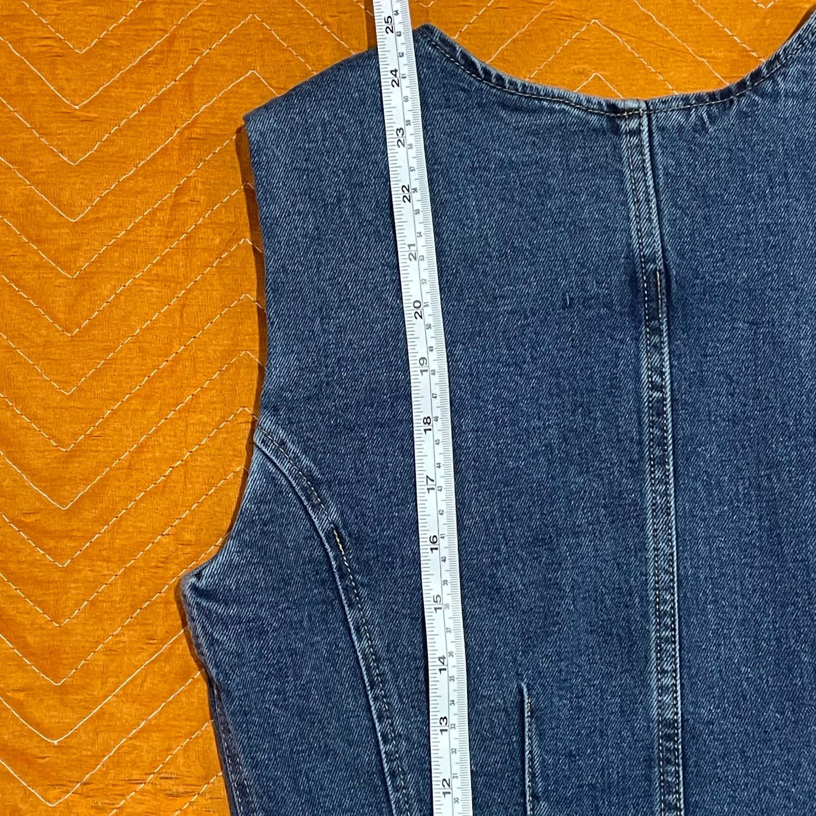 Other Amazon Essentials Button-Down Denim Vest Size M / US 6-8 / IT 42-44 - 6 Thumbnail