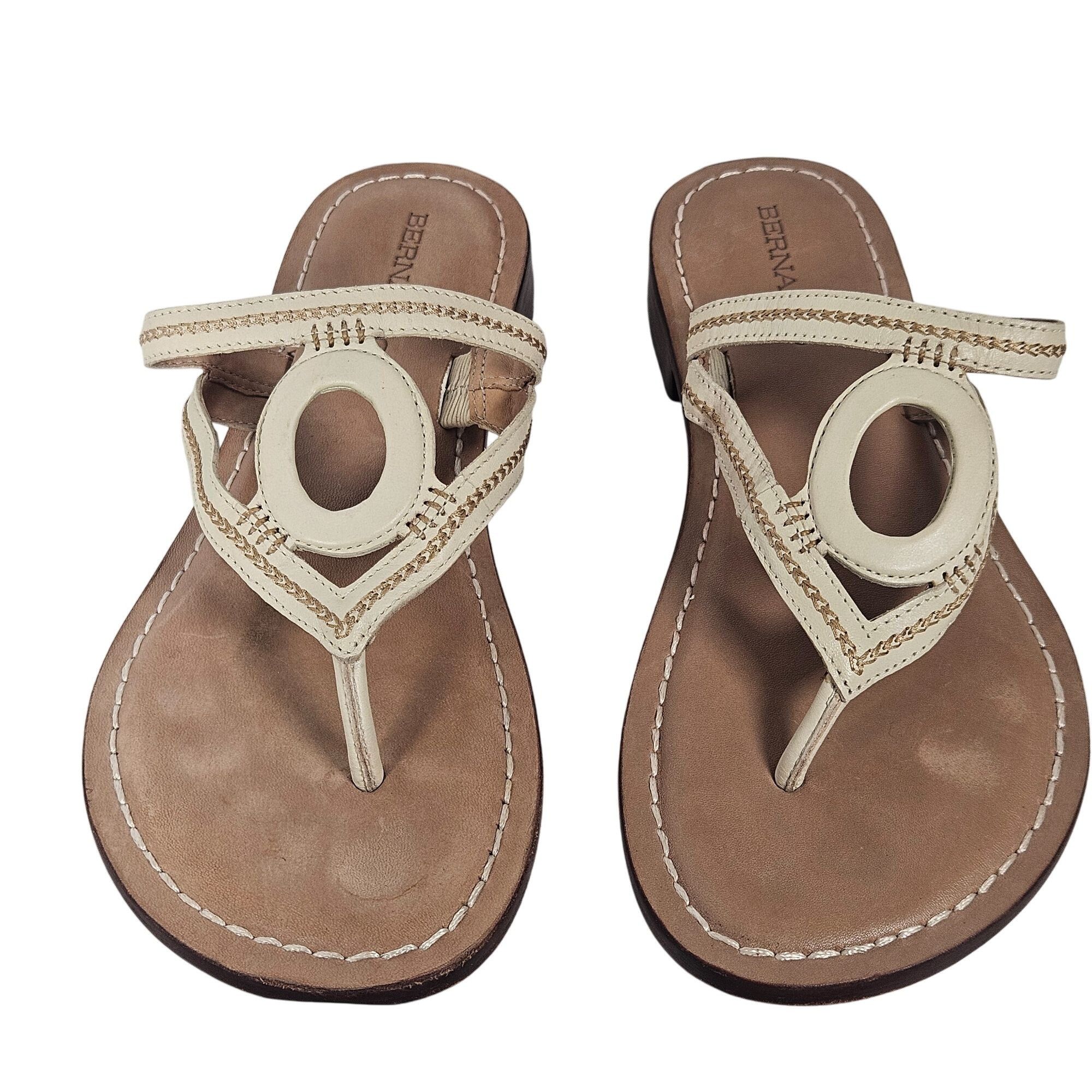 Other Bernardo Beige Women Sandals 7.5M Minimalist Resort Boho Coa Size US 7.5 / IT 37.5 - 4 Thumbnail