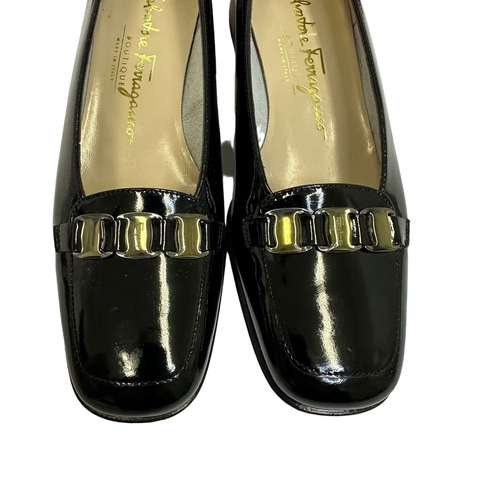 Salvatore Ferragamo Vintage Salvatore Ferragamo Boutique Black Loafers SZ 5.5 C Size US 5.5 / IT 35.5 - 2 Thumbnail