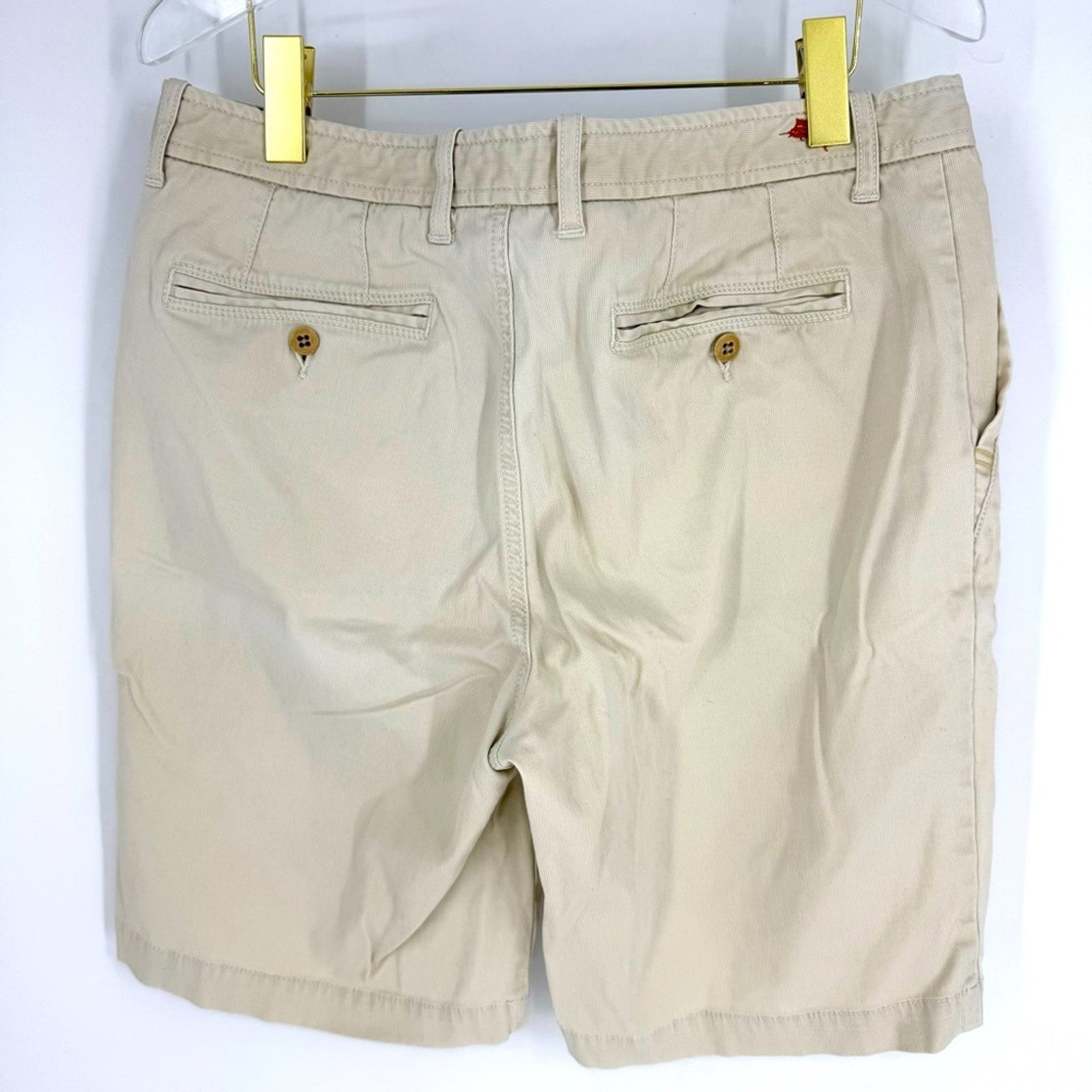 Tommy Bahama Tommy Bahama Flat Front Chino Shorts Khaki Men's Size 34W Size US 34 / EU 50 - 3 Thumbnail