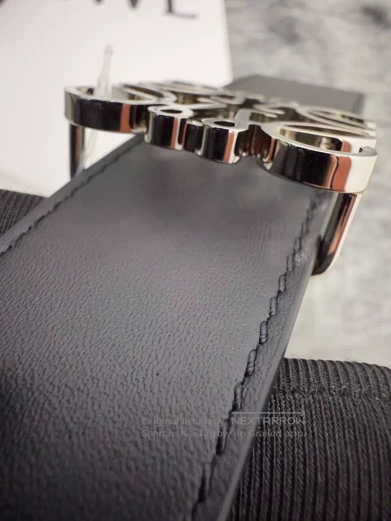 Other Loewe size 105 Double-Sided Smooth Buckle Cowhide Belt Size ONE SIZE - 6 Thumbnail