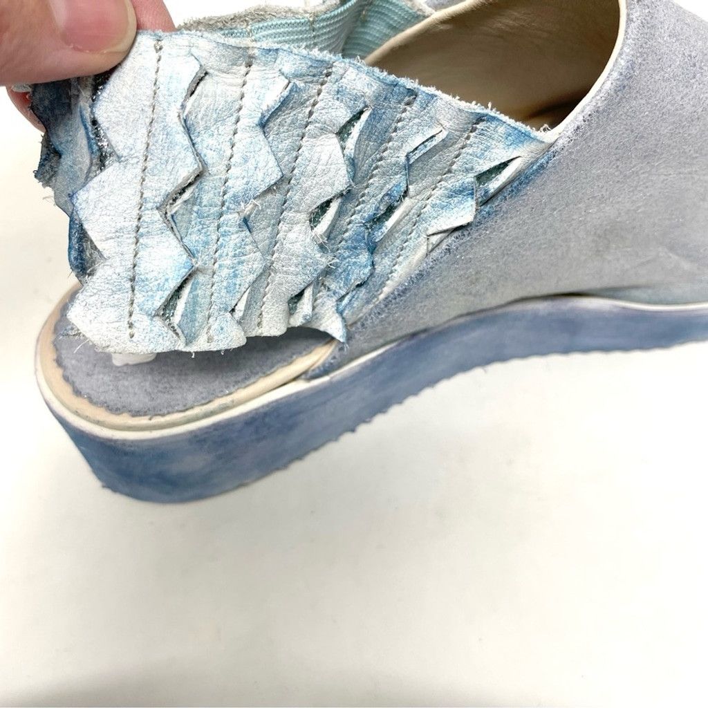 Other NEW Papucei Holdin’ On Ice Blue Leather Sling Back Size 39 Size US 9 / IT 39 - 12 Thumbnail
