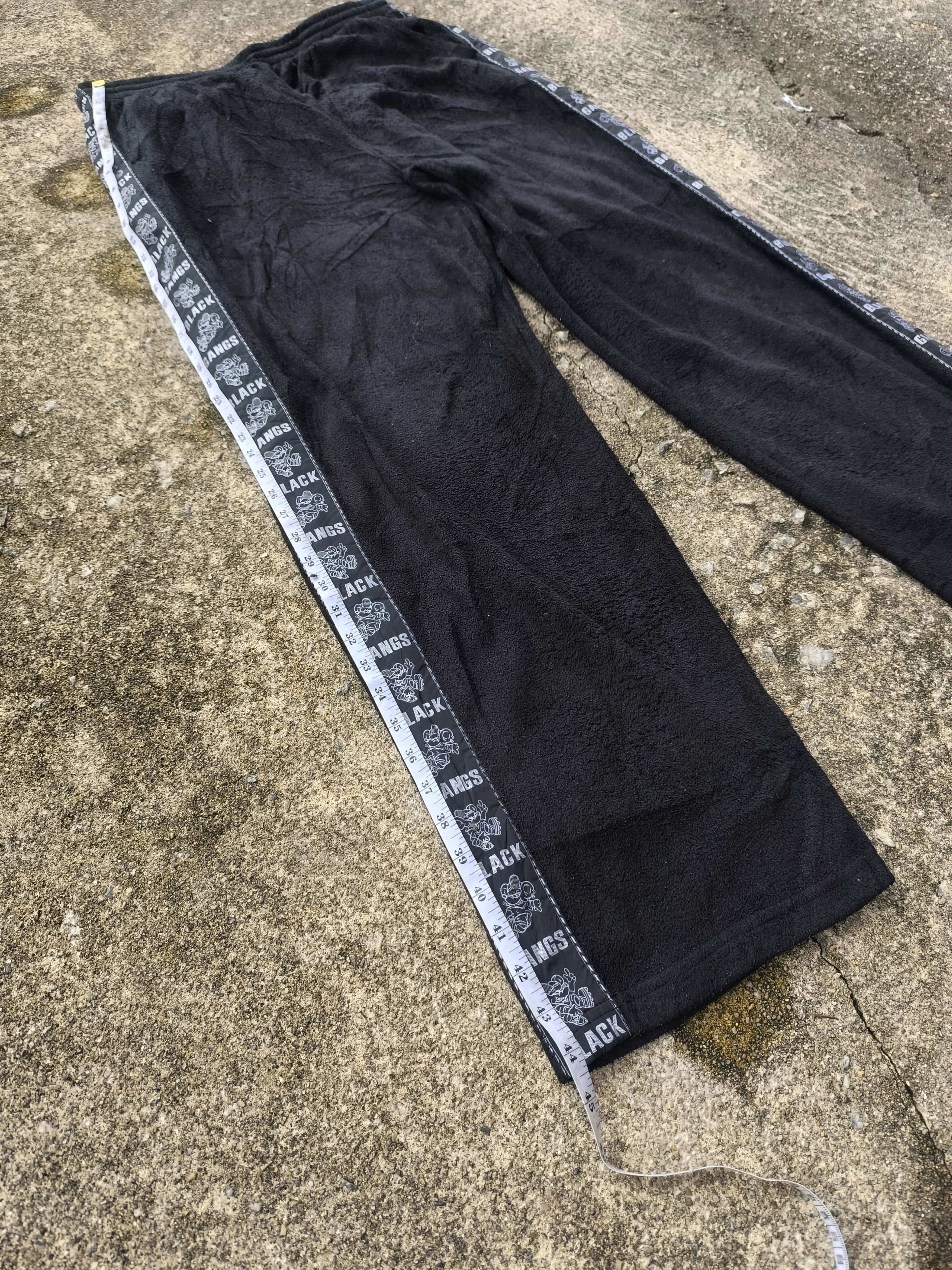 Designer × Vintage Vintage Y2K baggy sweatpants side tape black gangs magixson Size US 32 / EU 48 - 5 Thumbnail