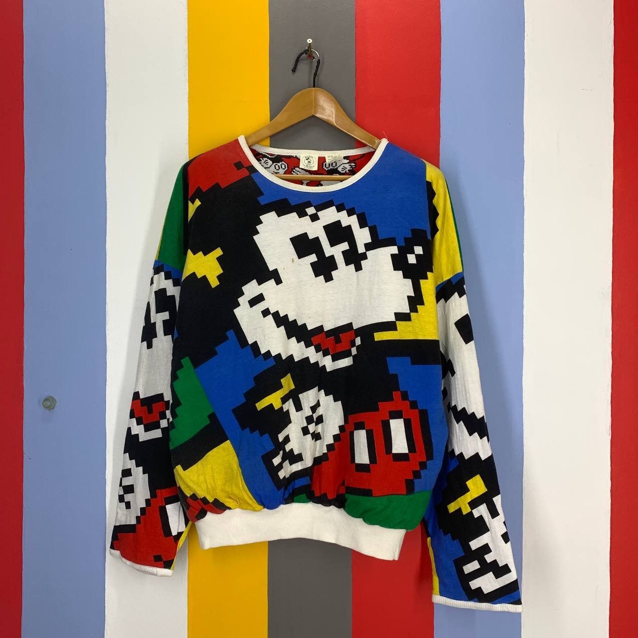 Mickey Mouse 90s Vintage MICKEY MOUSE Rare Design Sweatshirt #2211/21 Size US L / EU 52-54 / 3 - 1 Thumbnail