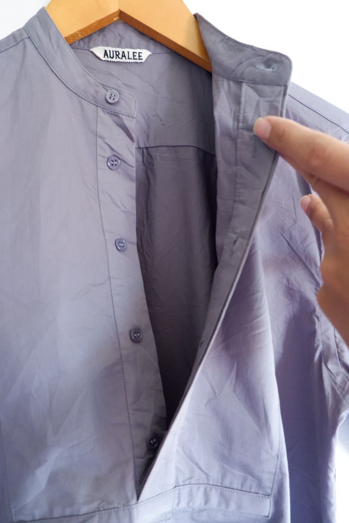 Auralee Auralee Mandarin Collar Shirts Sample Size US S / EU 44-46 / 1 - 4 Thumbnail