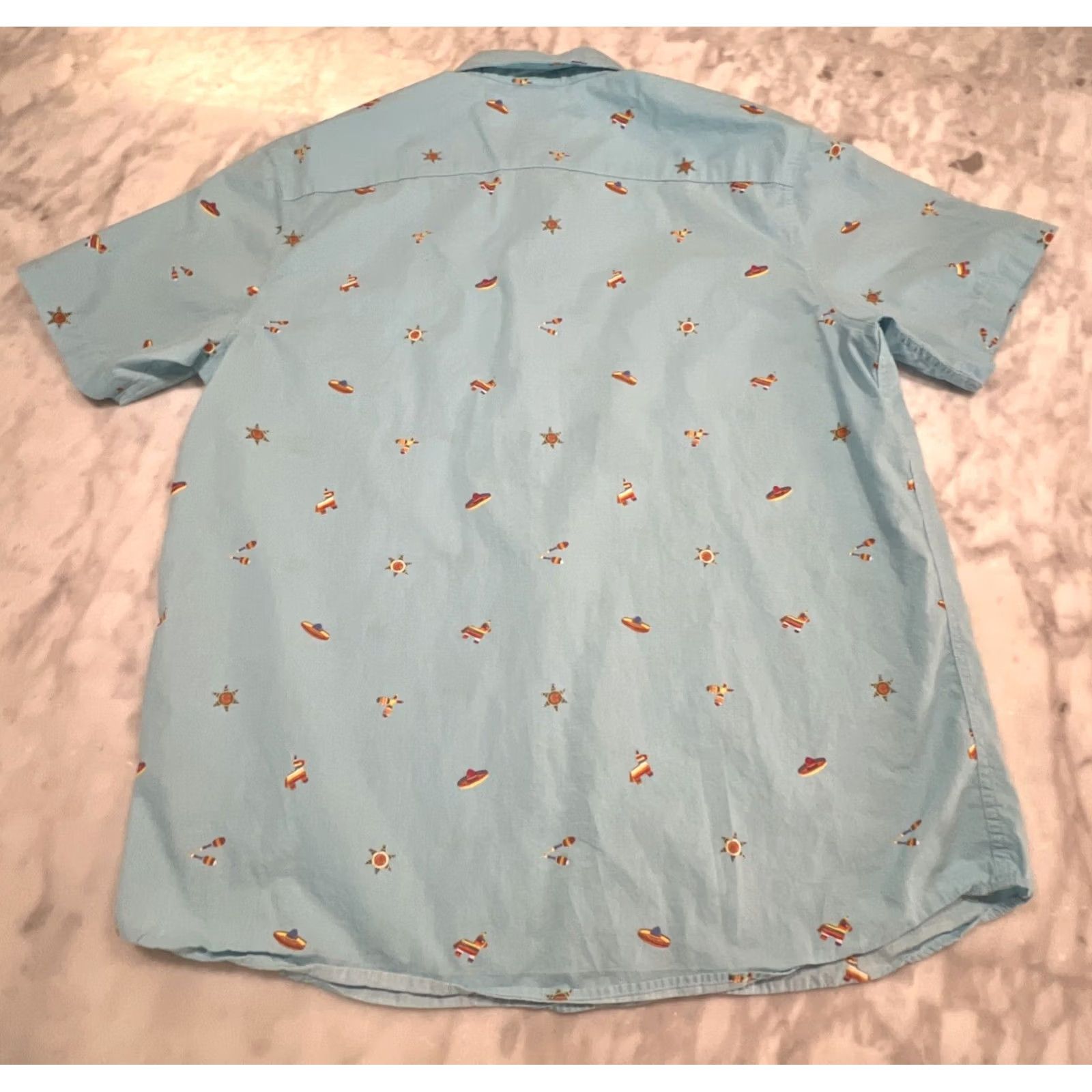 Ron Jon Surf Shop Ron Job Surf Shop Button-Up Shirt Men’s L Blue Fiesta Cinco De Mayo Blue Shirt Mens Large Blue Fiesta Cinco De Mayo Button-Up Shirt Size US L / EU 52-54 / 3 - 6 Thumbnail