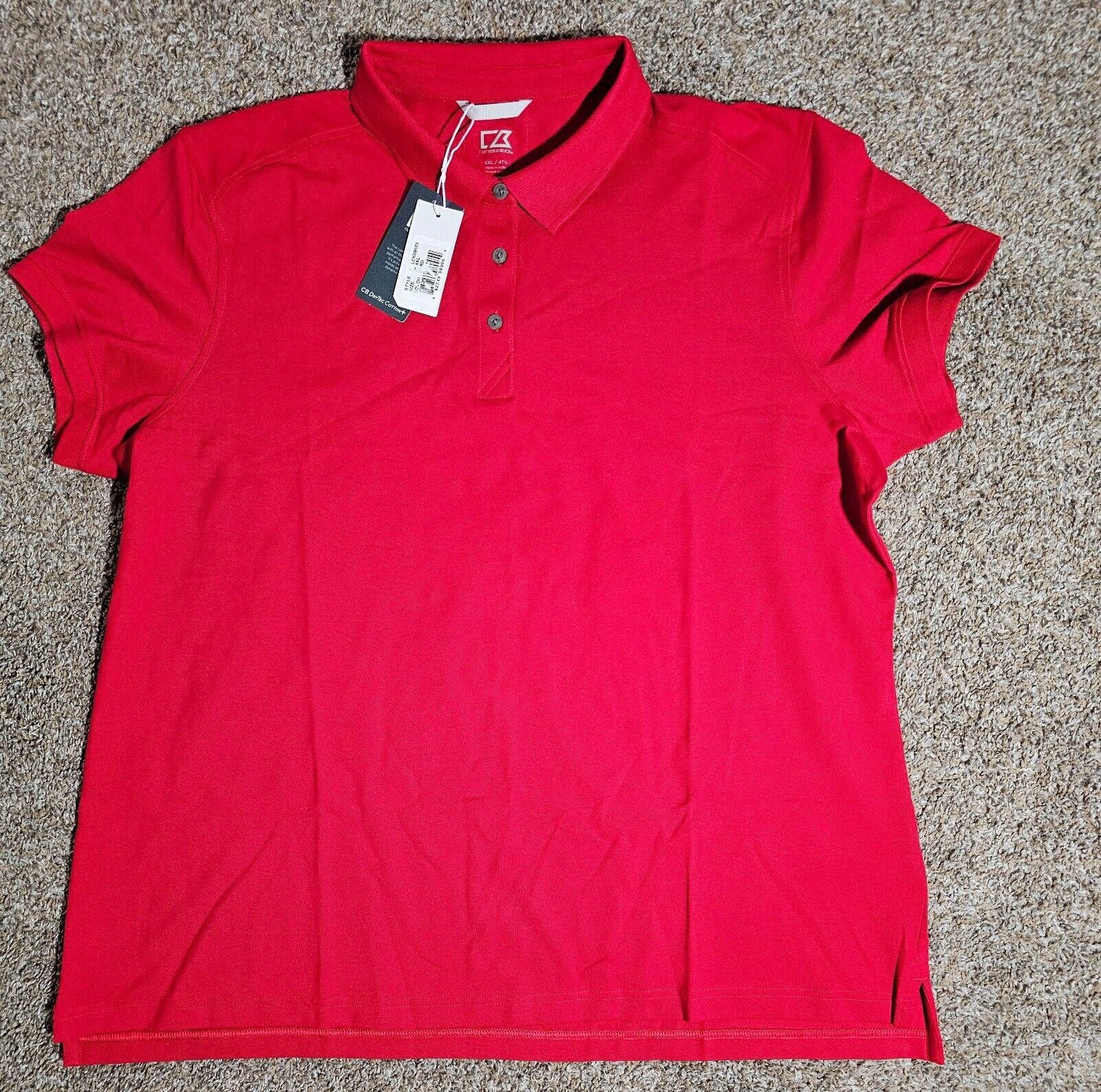 Cutter & Buck Cutter & Buck CB Drytec Cotton+ moist wicking Polo 4xl NWT Size US XXL / EU 58 / 5 - 1 Thumbnail
