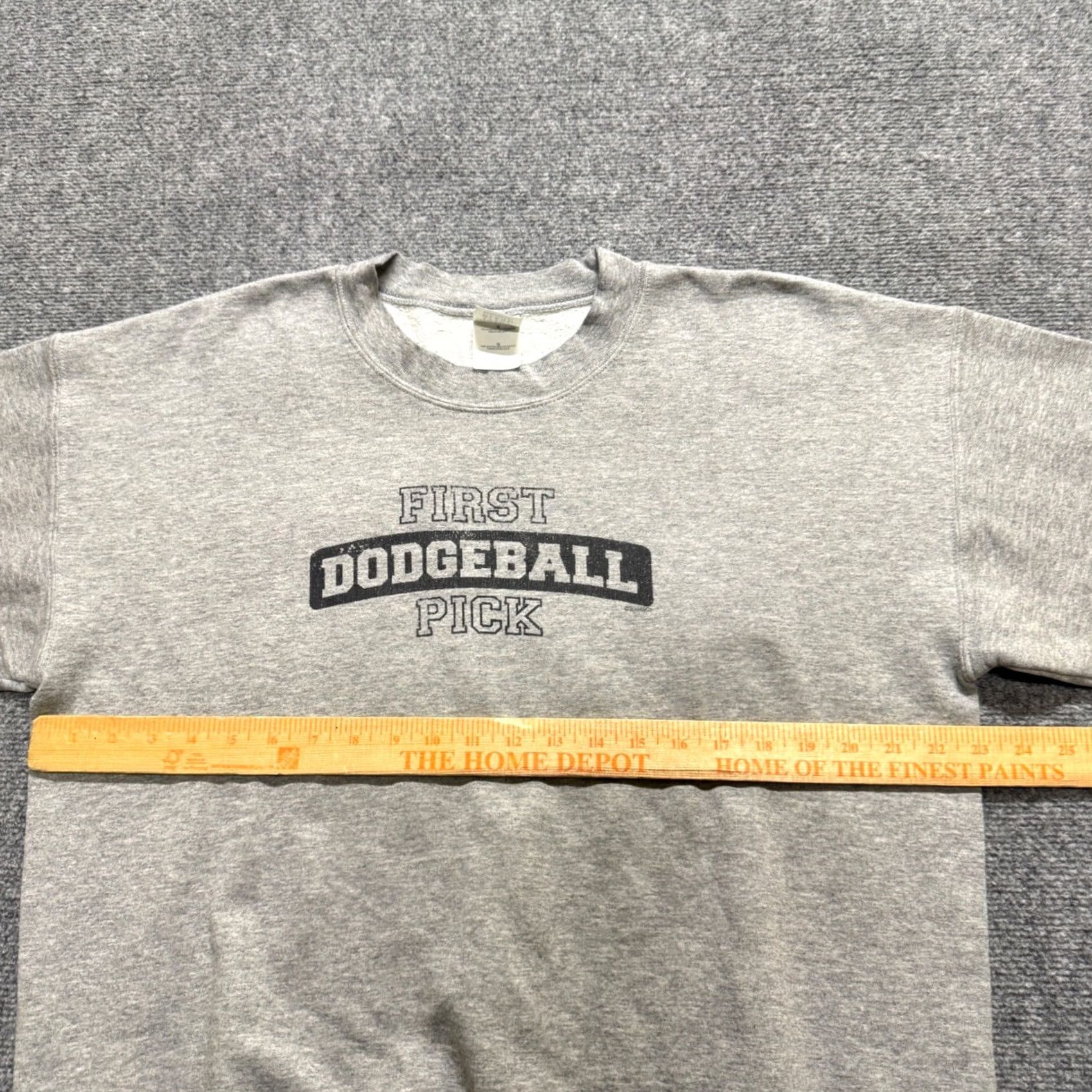 Gildan VINTAGE Dodge Ball Pullover Sweatshirt Mens L Gildan Ultra Cotton Heather Grey 90s Size US L / EU 52-54 / 3 - 4 Thumbnail