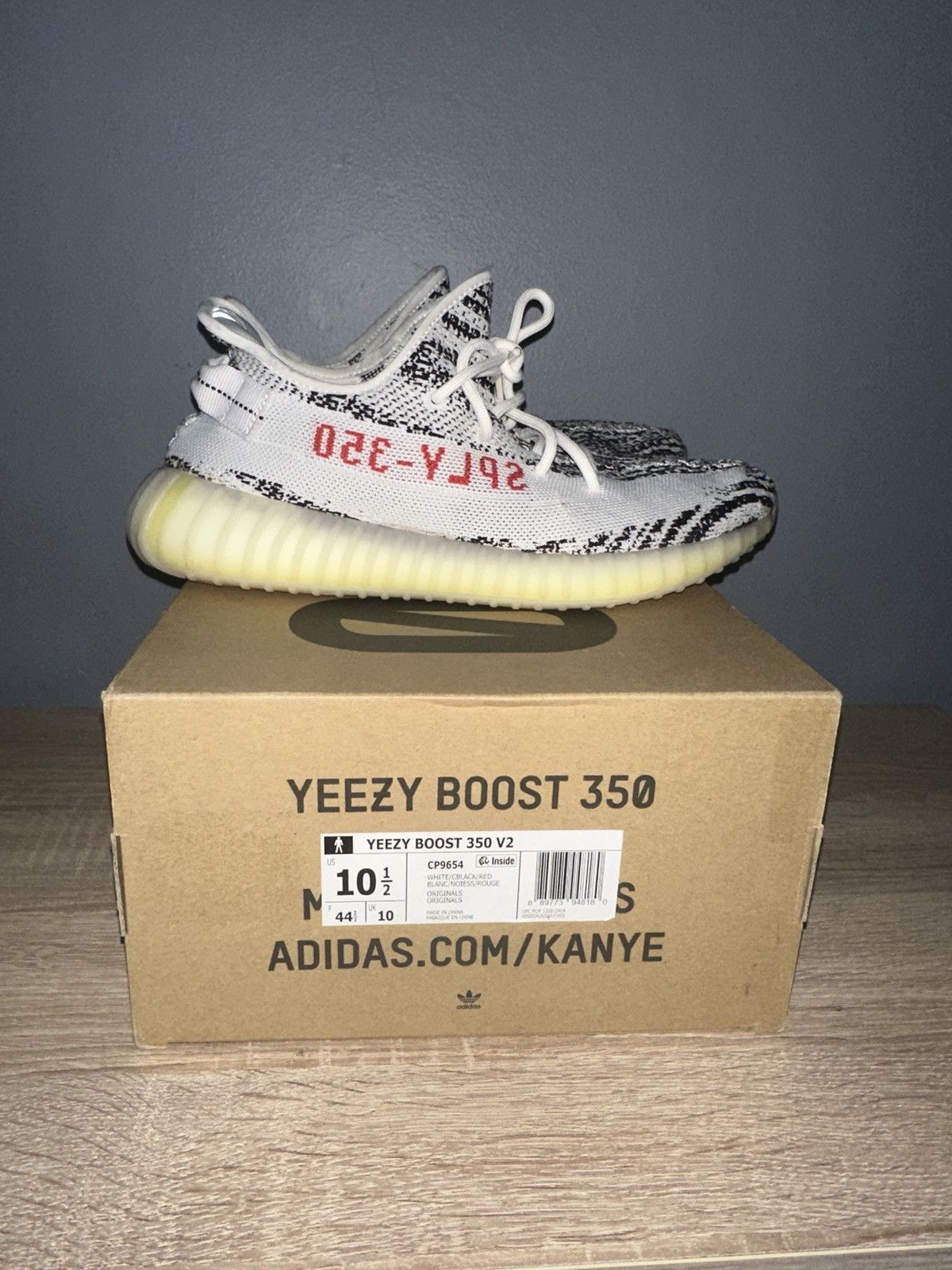Adidas × Kanye West × Yeezy Yeezy 350 zebra Size US 10.5 / EU 43-44 - 4 Thumbnail