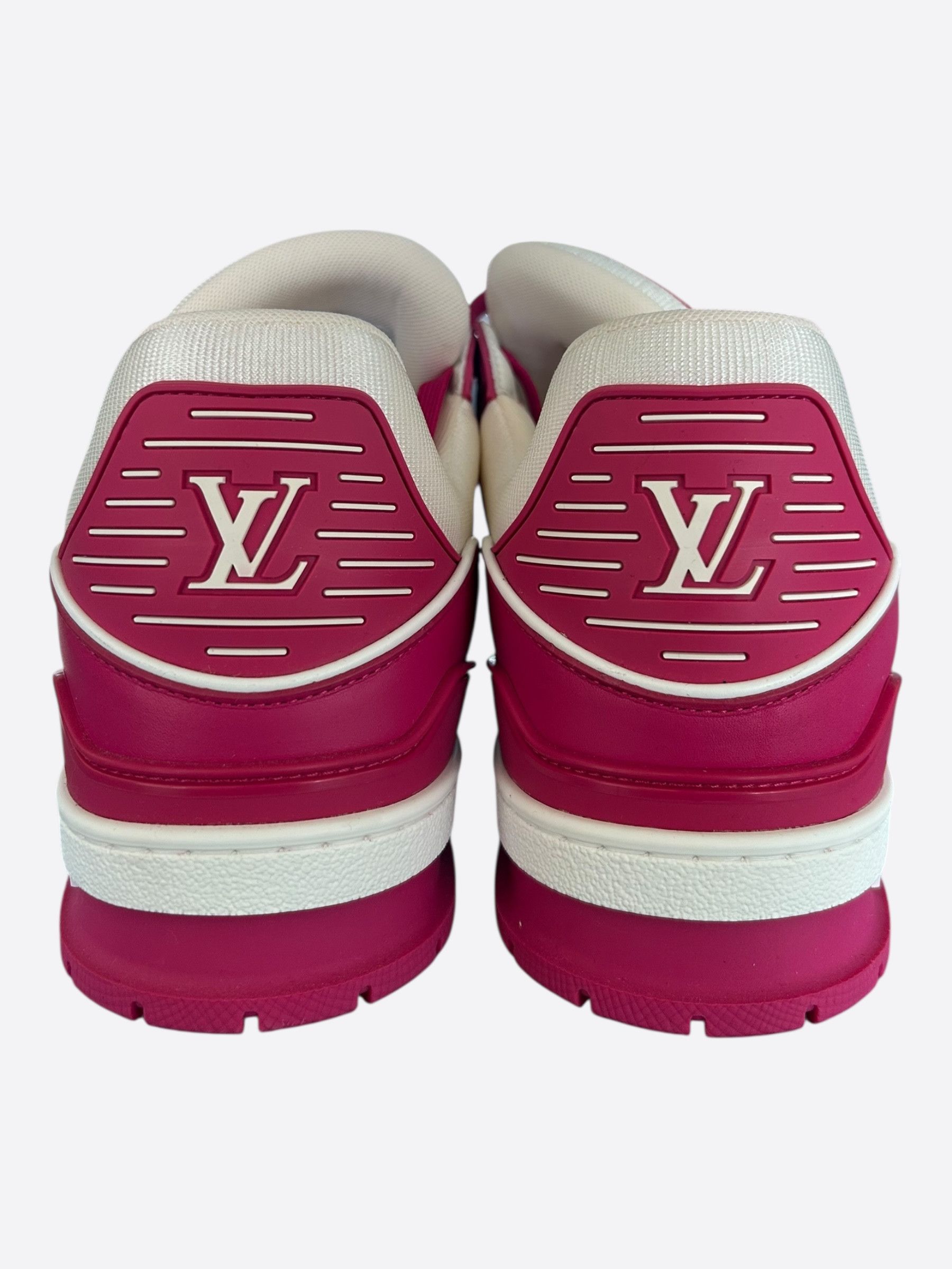Louis Vuitton Louis Vuitton Pink & White Monogram Trainers Size US 9.5 / EU 42-43 - 4 Thumbnail