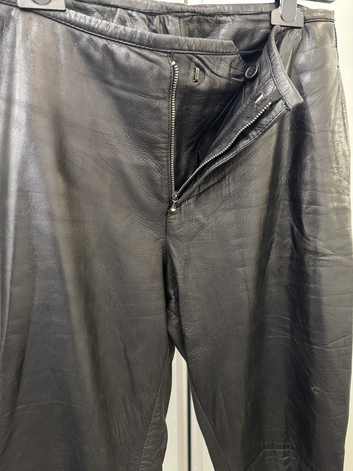 Dirk Bikkembergs A/W1998 Dirk Bikkembergs leather trousers Size US 32 / EU 48 - 4 Thumbnail