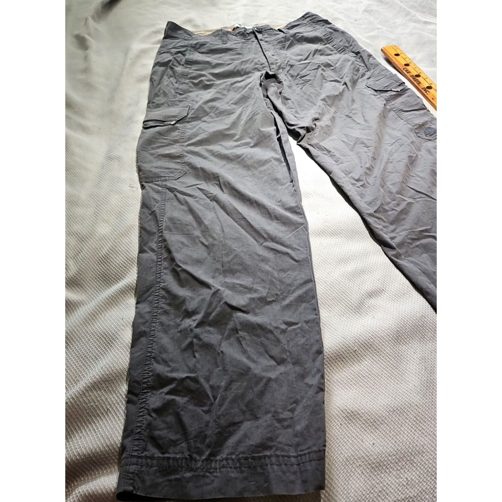 Nike ACG VINTAGE Nike ACG Pants Mens 34 Gray Wide-Leg Cargo Utility Hiking Shirt? Size US 34 / EU 50 - 5 Thumbnail