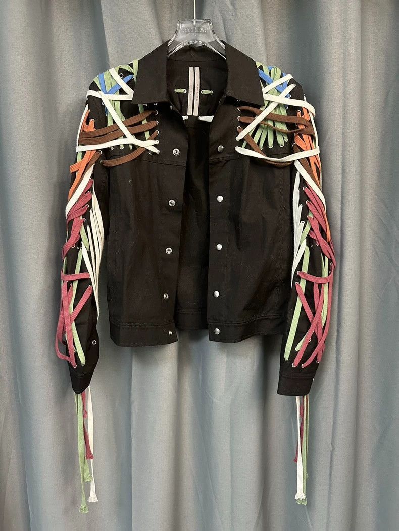 Rick ミイラジャケット クレイジーラップ Owens Rick Owens unique A Jacket Zip-Up Poly Mollino PEARL “ISLAND” SS13 ジャケット・アウター
