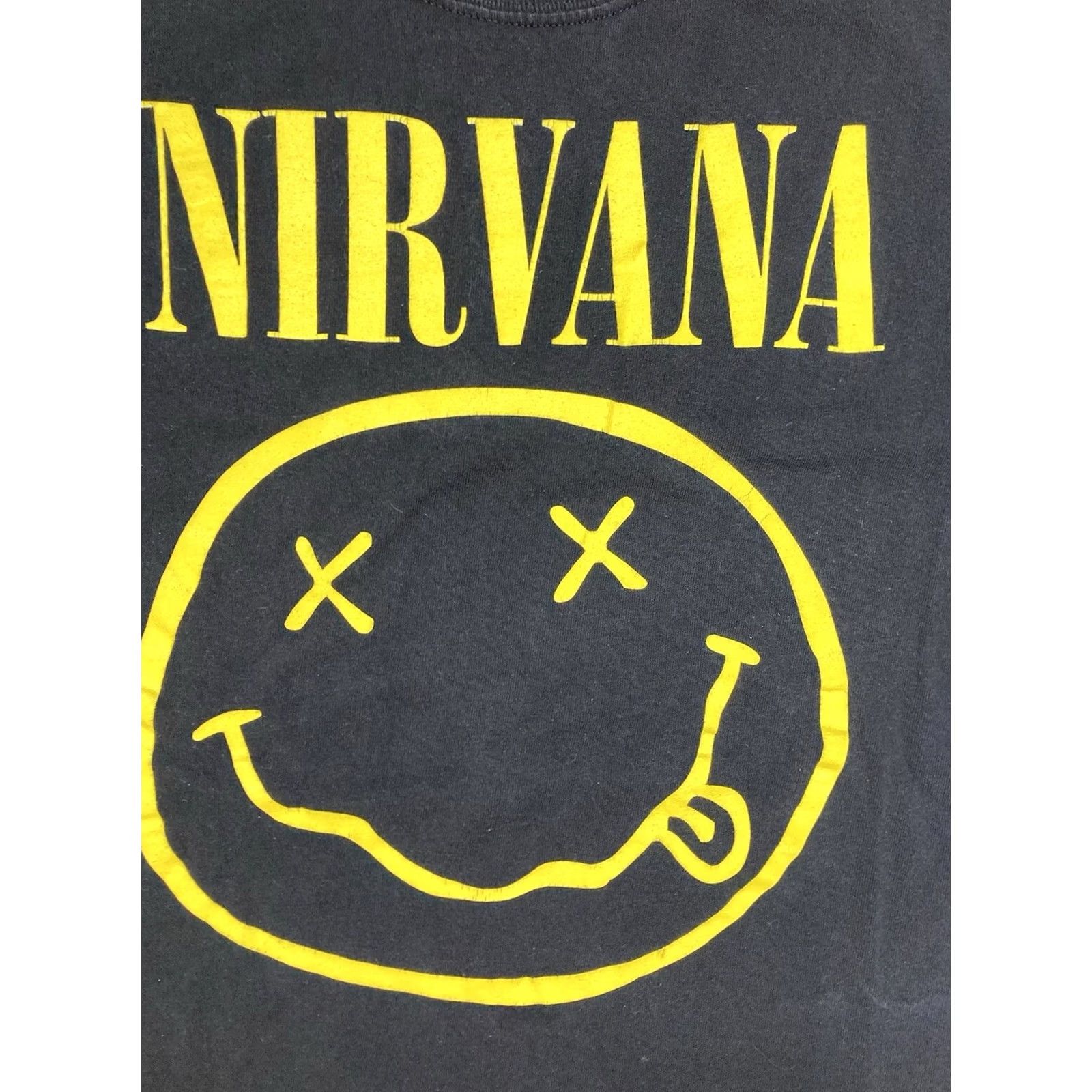 Logo 7 Nirvana T-Shirt Woman Small Black Short Sleeve Crew Neck Pullover Music Casual Size S / US 4 / IT 40 - 2 Thumbnail