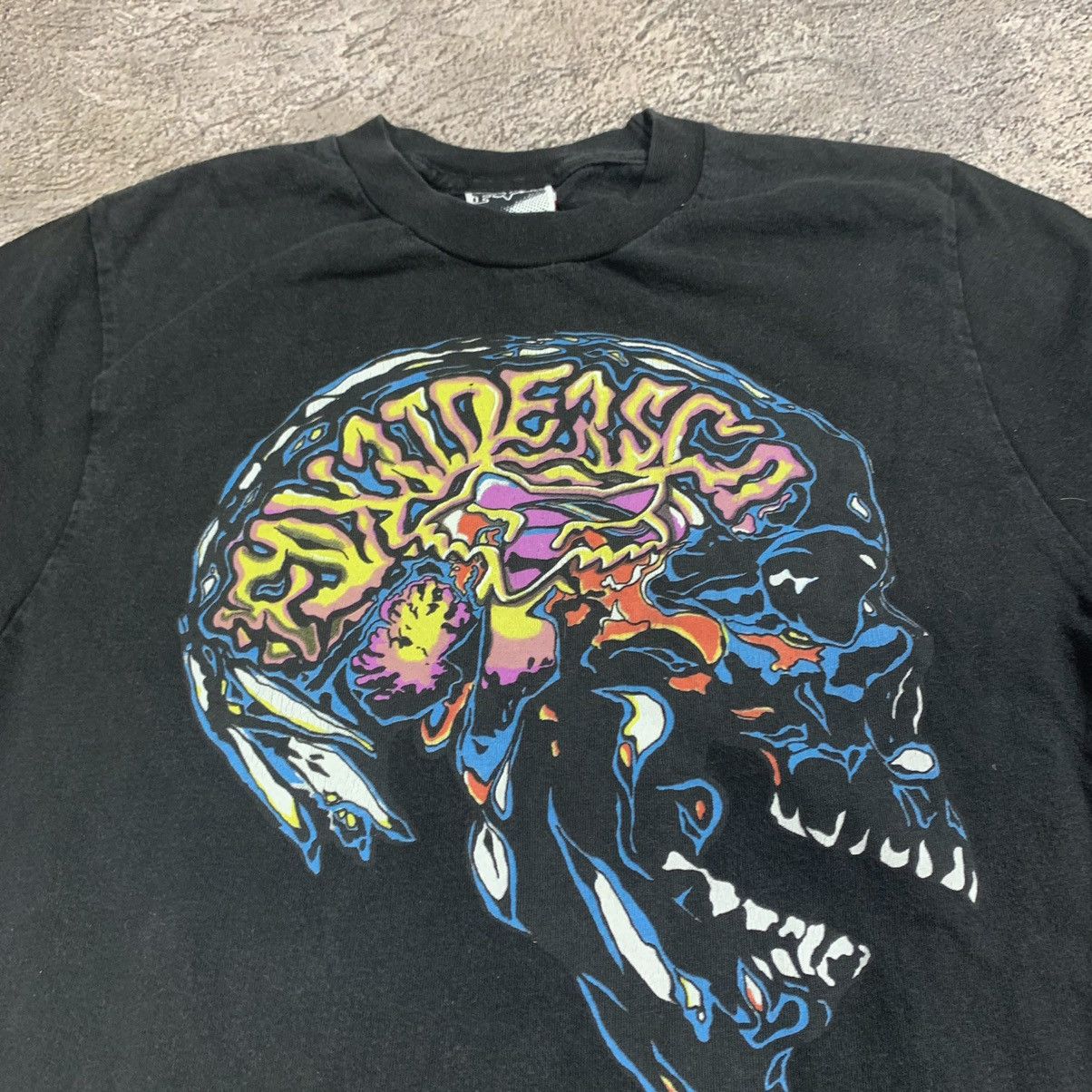 Vintage Vintage 90s Screamer Skull Graphic Tee Horror Psycho Dark S Size US S / EU 44-46 / 1 - 4 Thumbnail