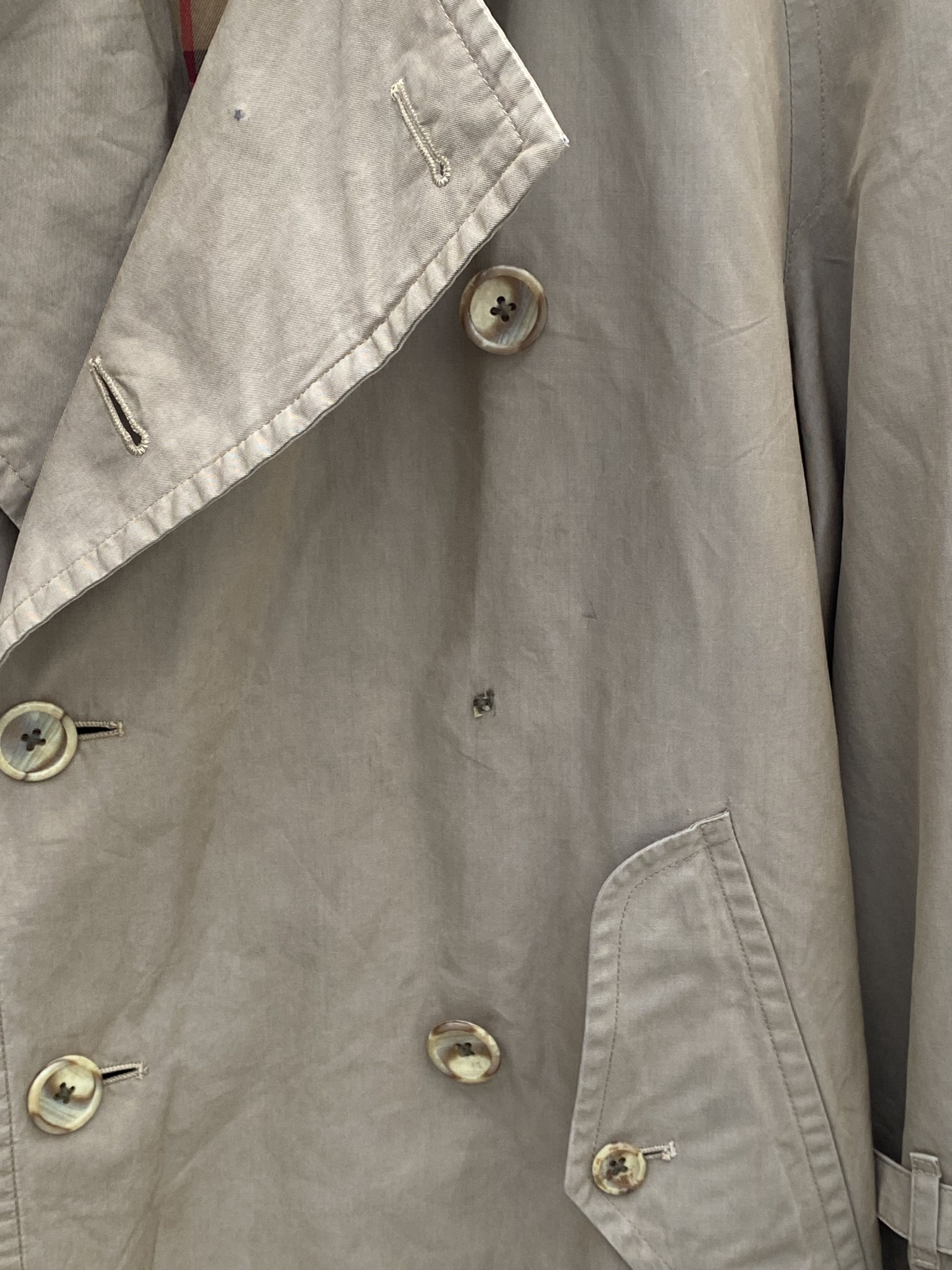 Burberry Prorsum Distressed Vintage Burberry Prorsum Nova Check Trench Coat Size M / US 6-8 / IT 42-44 - 9 Thumbnail