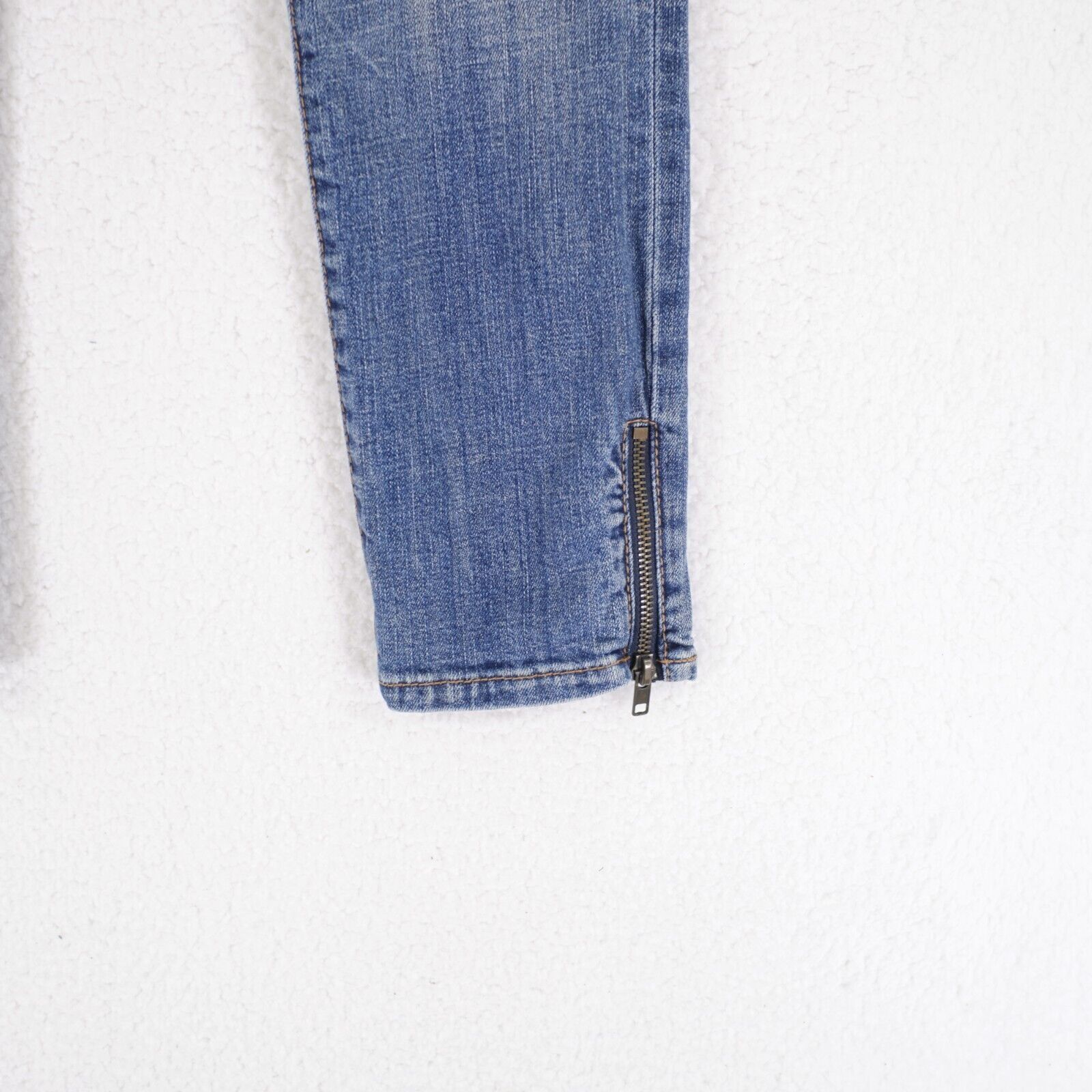 Gap Gap 1969 Stone Wash Blue Jeans Zip Up Ankle 4R 31/28 Low Ris Size 31" - 2 Thumbnail