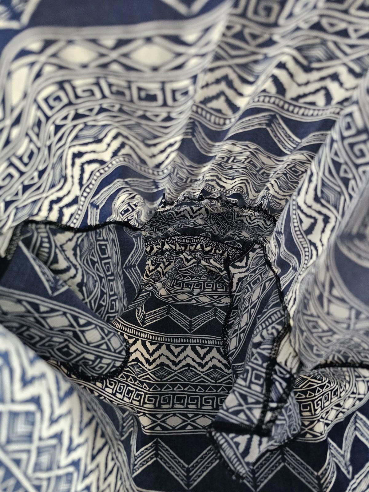 Other LA CLASS Blue White L Dress Size L / US 10 / IT 46 - 6 Thumbnail