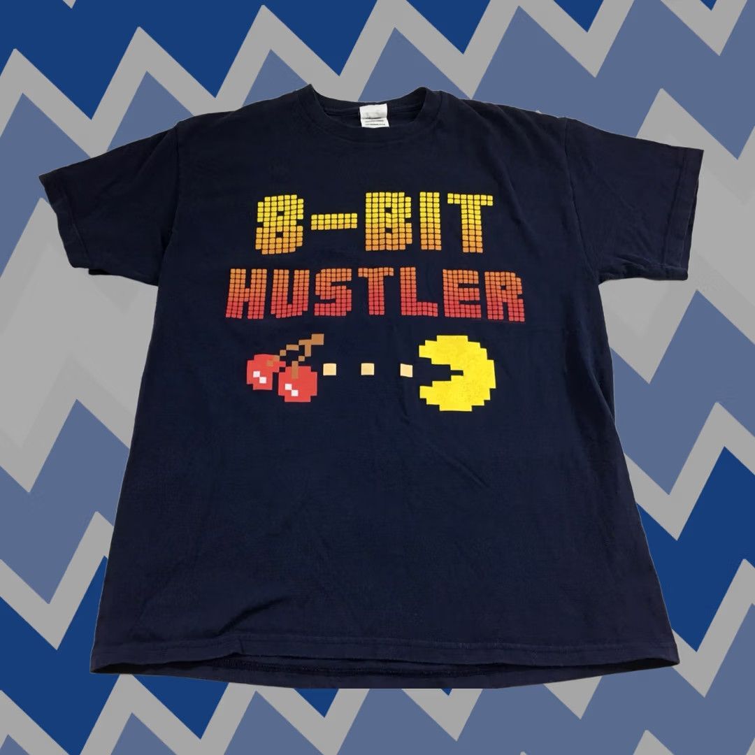 Gildan VINTAGE Pac-Man 8-Bit Hustler T Shirt Sz M - Video Gamer Tee EUC Size US M / EU 48-50 / 2 - 1 Thumbnail