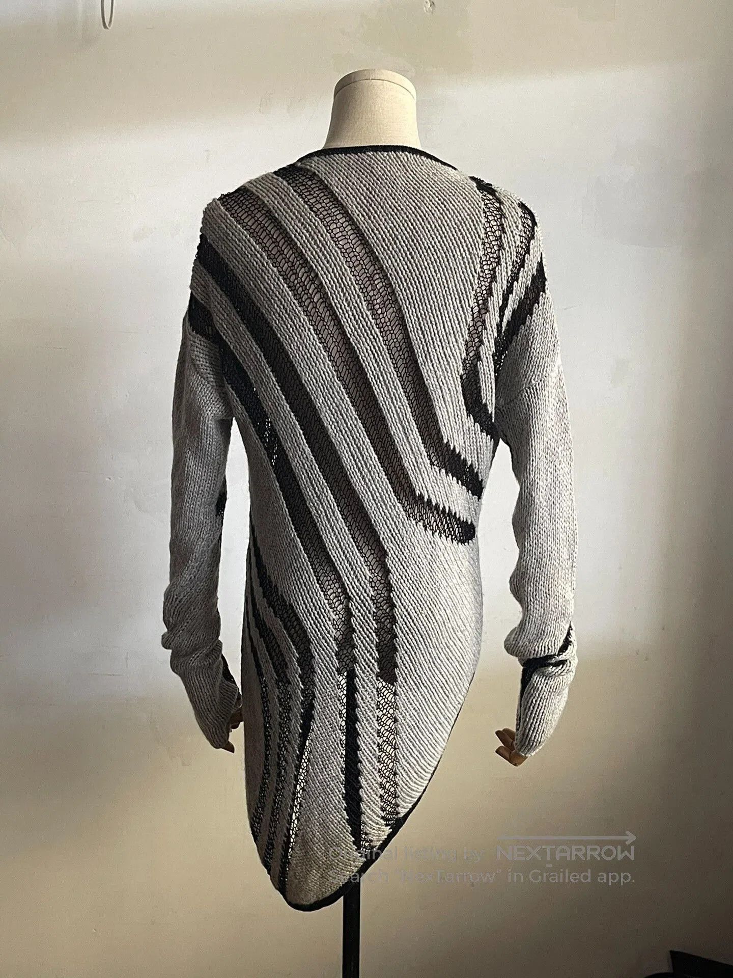 Helmut Lang Helmut Lang Knitted Sweater with Cutouts. Size S / US 4 / IT 40 - 3 Thumbnail
