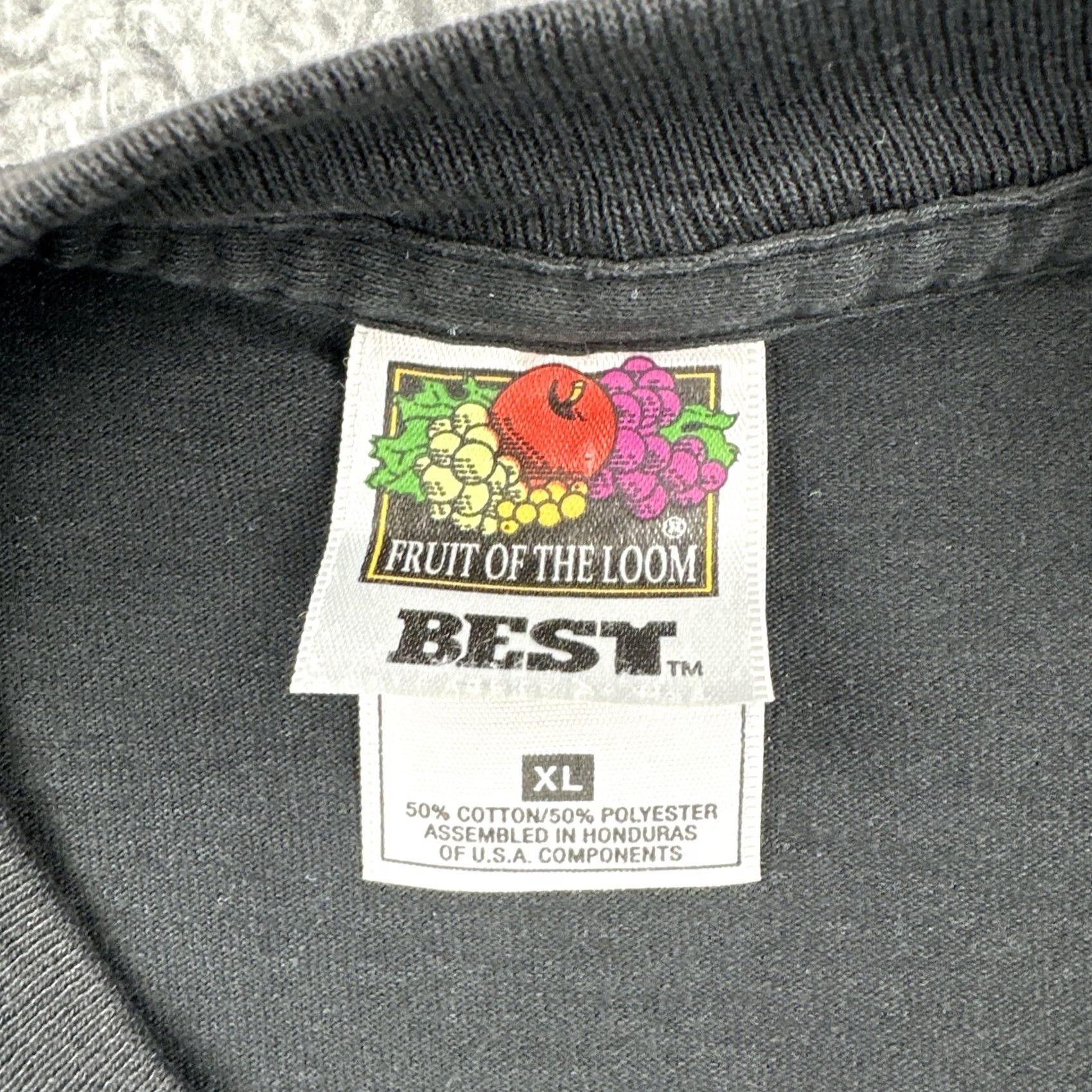 Fruit Of The Loom VINTAGE Fruit of the Loom XL Black T Shirt St John’s College Santa Fe Annapolis Men 1990s Graphic Tee Size US XL / EU 56 / 4 - 6 Thumbnail