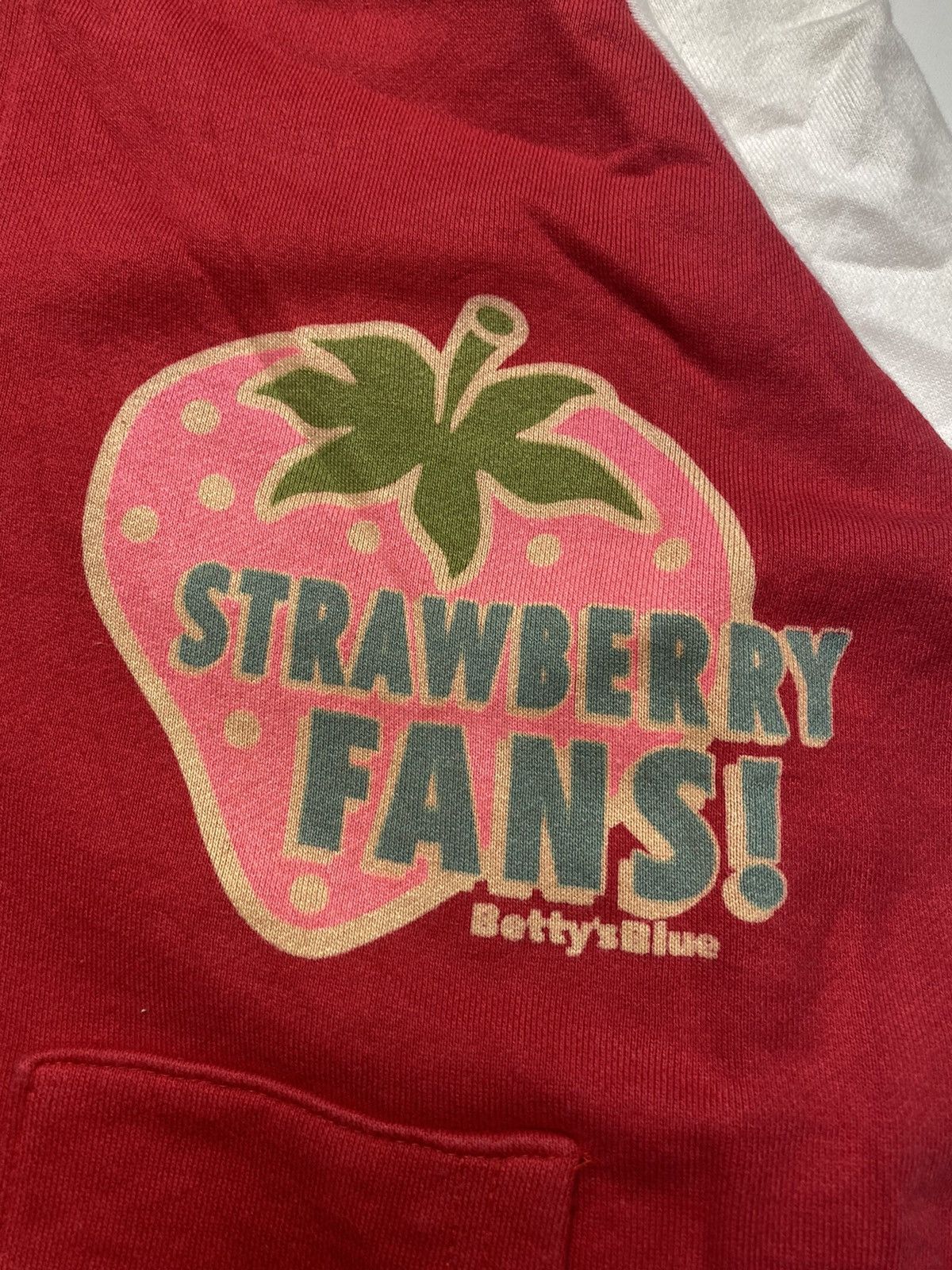 Angel Blue 2000s Bettys Blue - Strawberry Fan Zip Hoodie Size US L / EU 52-54 / 3 - 5 Thumbnail