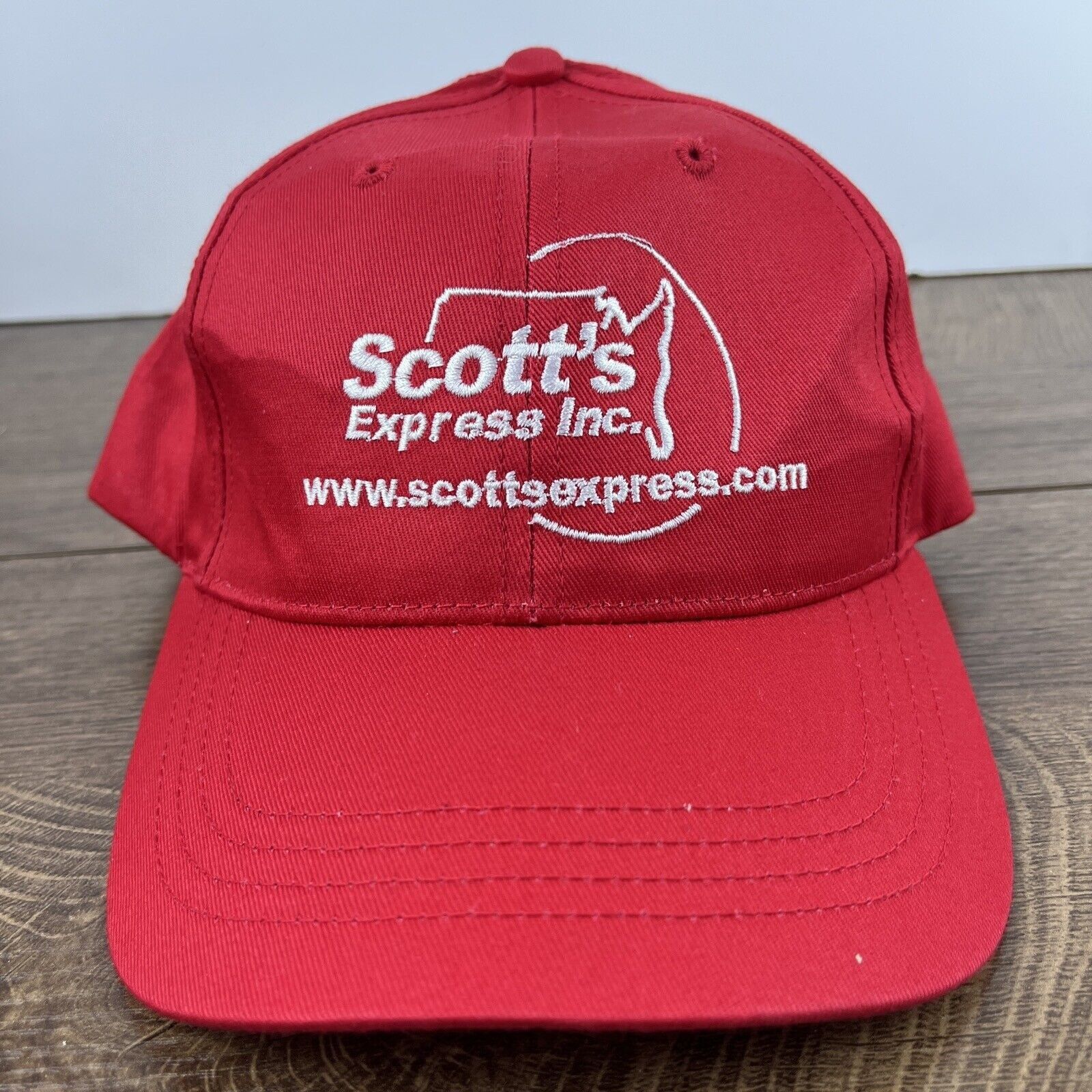 Other Scott Express Inc Hat Scott Red Hat Adjustable Adult Size Ha Size ONE SIZE - 3 Thumbnail
