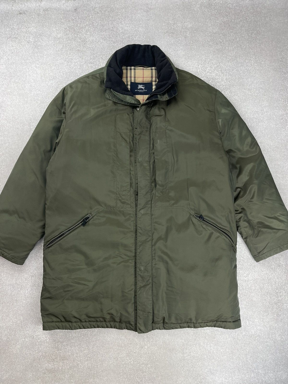 Burberry × Vintage Vintage Burberry London Jacket Khaki Size 54 Size US L / EU 52-54 / 3 - 2 Thumbnail