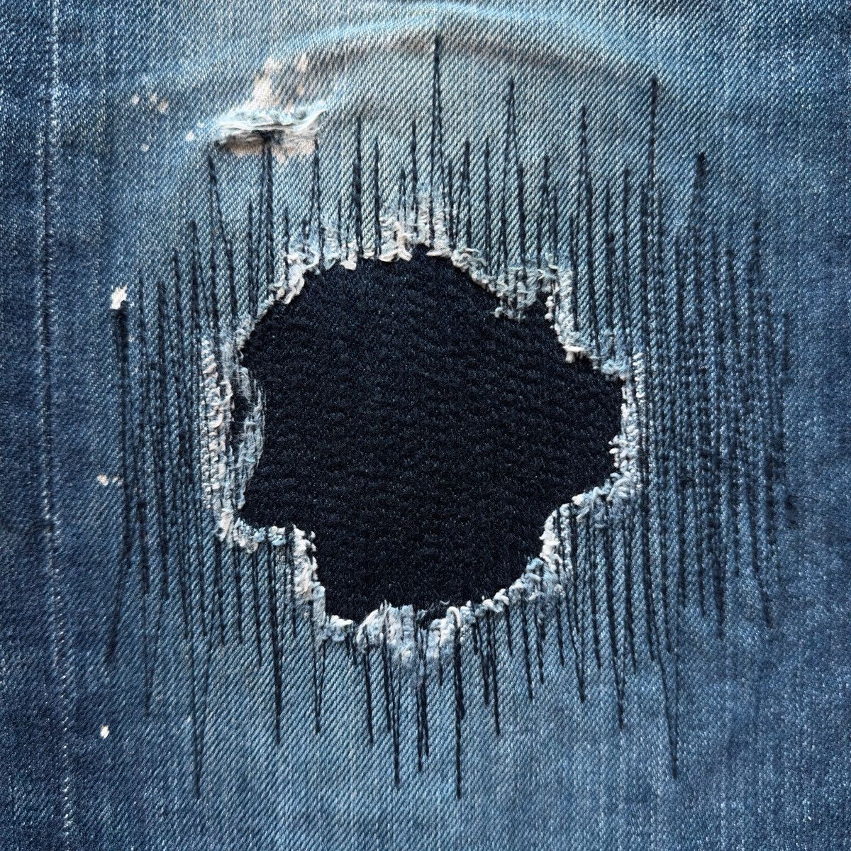 Number (N)ine AW01 “Standards” Grunge Denim Size US 34 / EU 50 - 5 Thumbnail