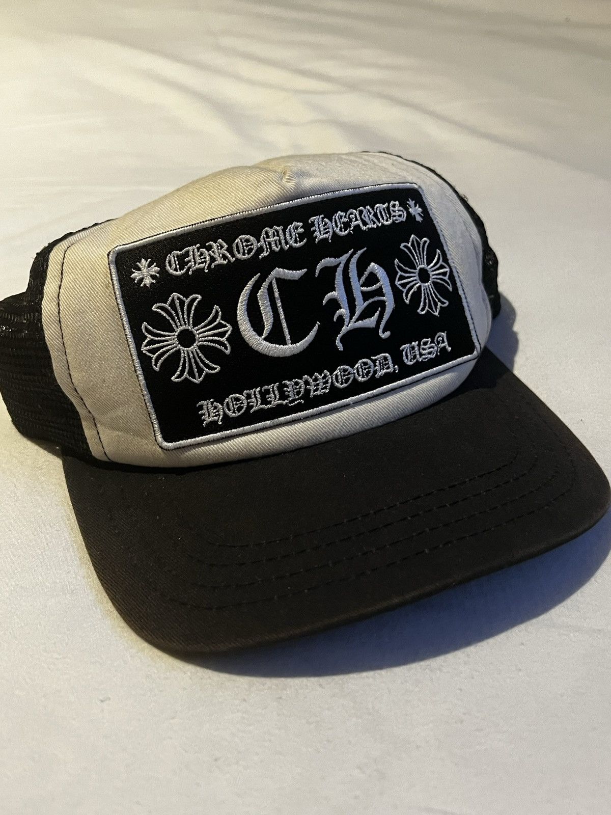Chrome Hearts Chrome Hearts CH Logo Trucker Hat Size ONE SIZE - 6 Thumbnail