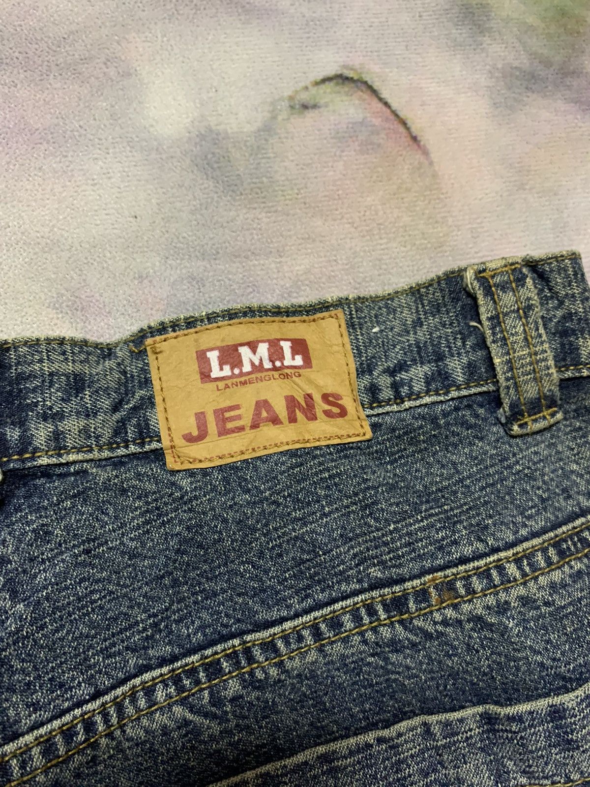 Hysteric Glamour Flare Japanese Brand LANMENGLONG Washed Denim Loose Size US 32 / EU 48 - 11 Thumbnail