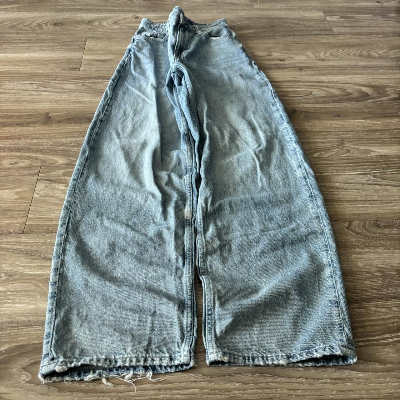 Japanese Brand Crazy Vintage Y2K/2000s Baggy Light Wash Skater Denim Jeans! 25x30 Size US 26 / EU 42 - 3 Thumbnail