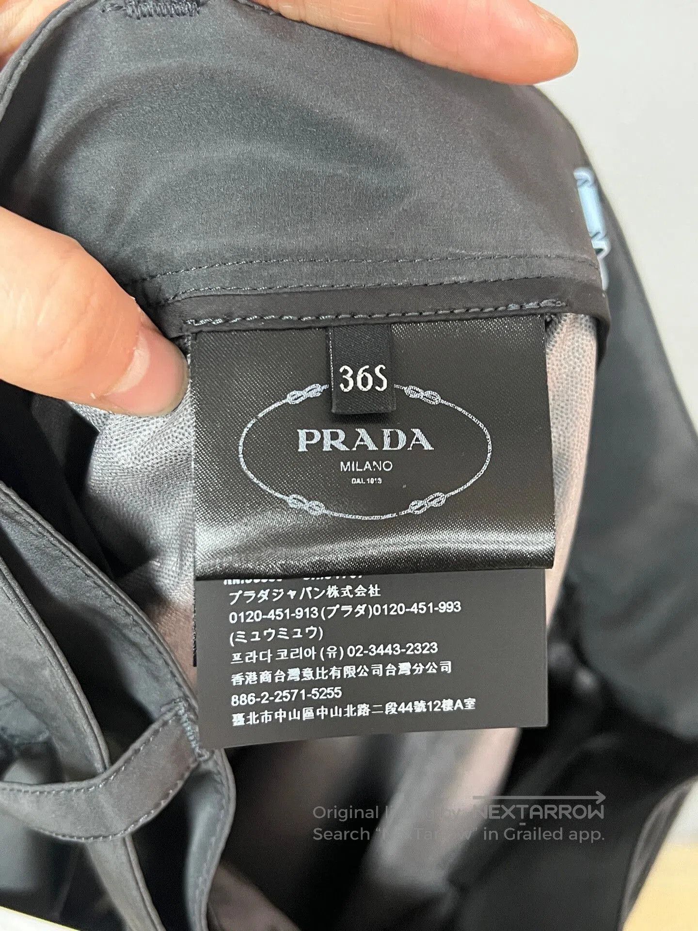Prada black nylon functional skirt by Prada. Size 35" - 4 Thumbnail