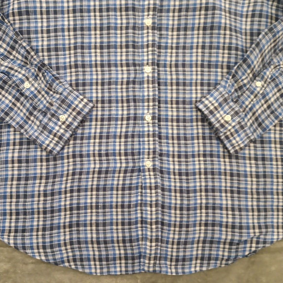 Ralph Lauren Ralph Lauren Shirt Mens XL Blue Plaid Linen Long Sleeve Button Down Size US XL / EU 56 / 4 - 4 Thumbnail