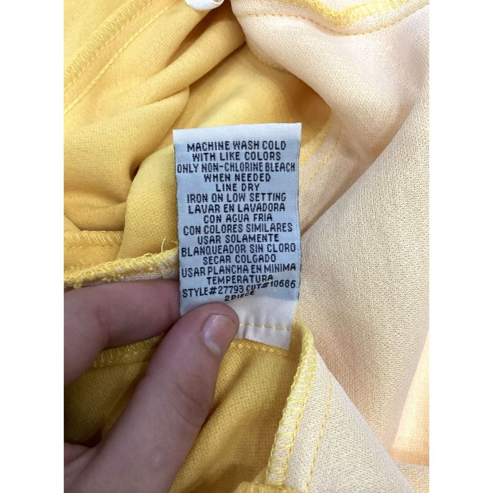 Vintage Maya Brooke Basic Jacket Womens 20W Yellow Blazer Size 3XL / US 20-22 - 6 Thumbnail