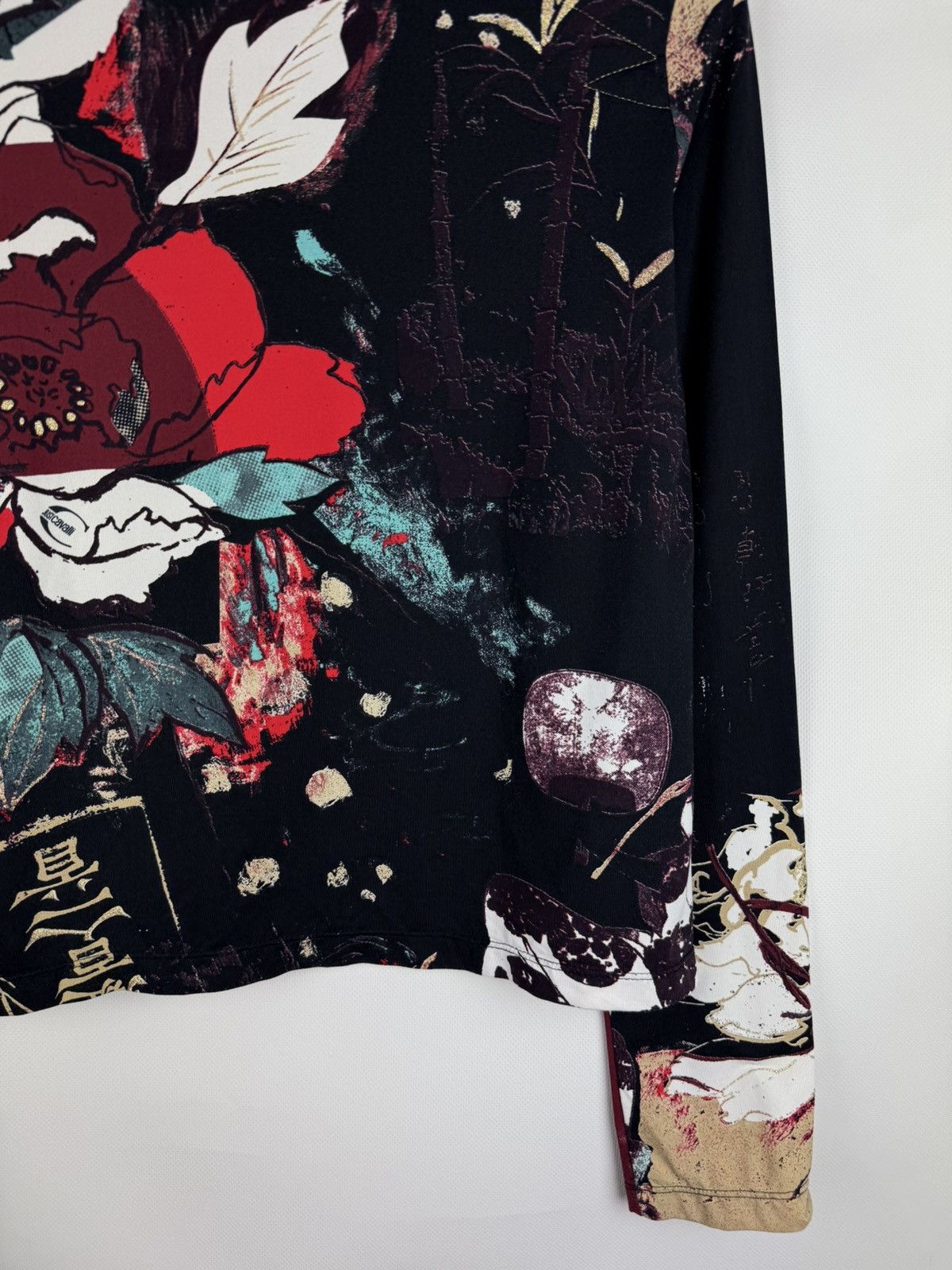Just Cavalli × Roberto Cavalli Roberto Just Cavalli Japanese Pattern Nylon Sweater Tunic Size L / US 10 / IT 46 - 20 Thumbnail